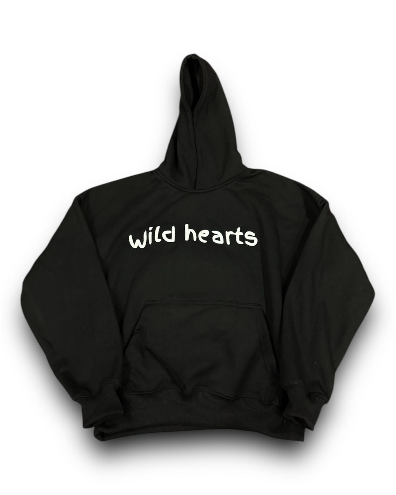 Fleece Black Hoodie - 500 gsm loaded Oversized