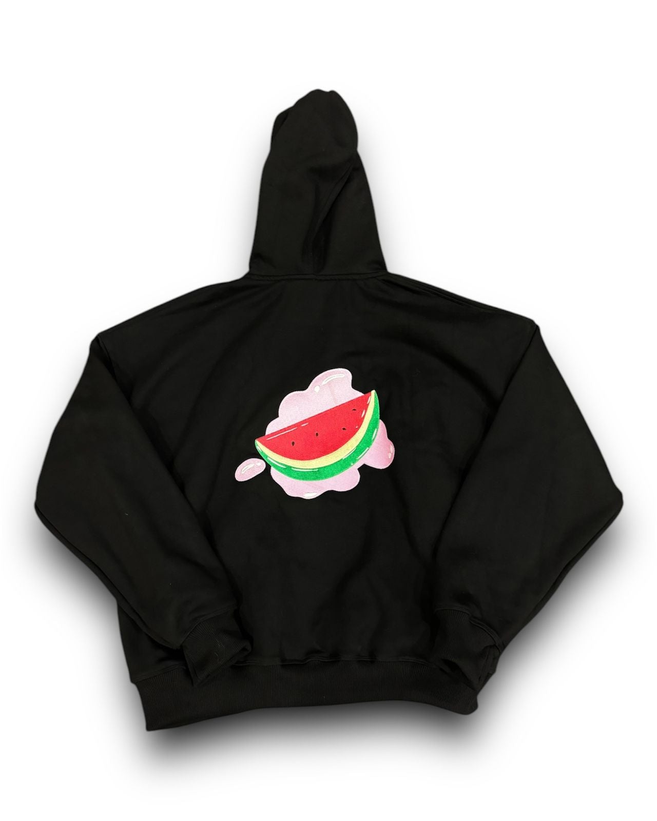 Fleece Black Hoodie - 500 gsm loaded Oversized