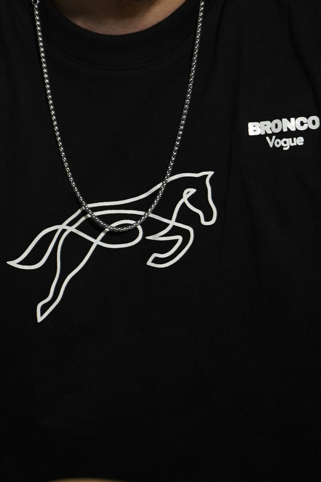 BV - Super Soft Cotton Tee Black - Bronco Vogue