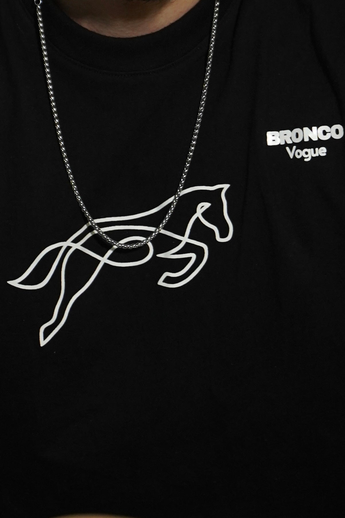 BV - Super Soft Cotton Tee Black - Bronco Vogue