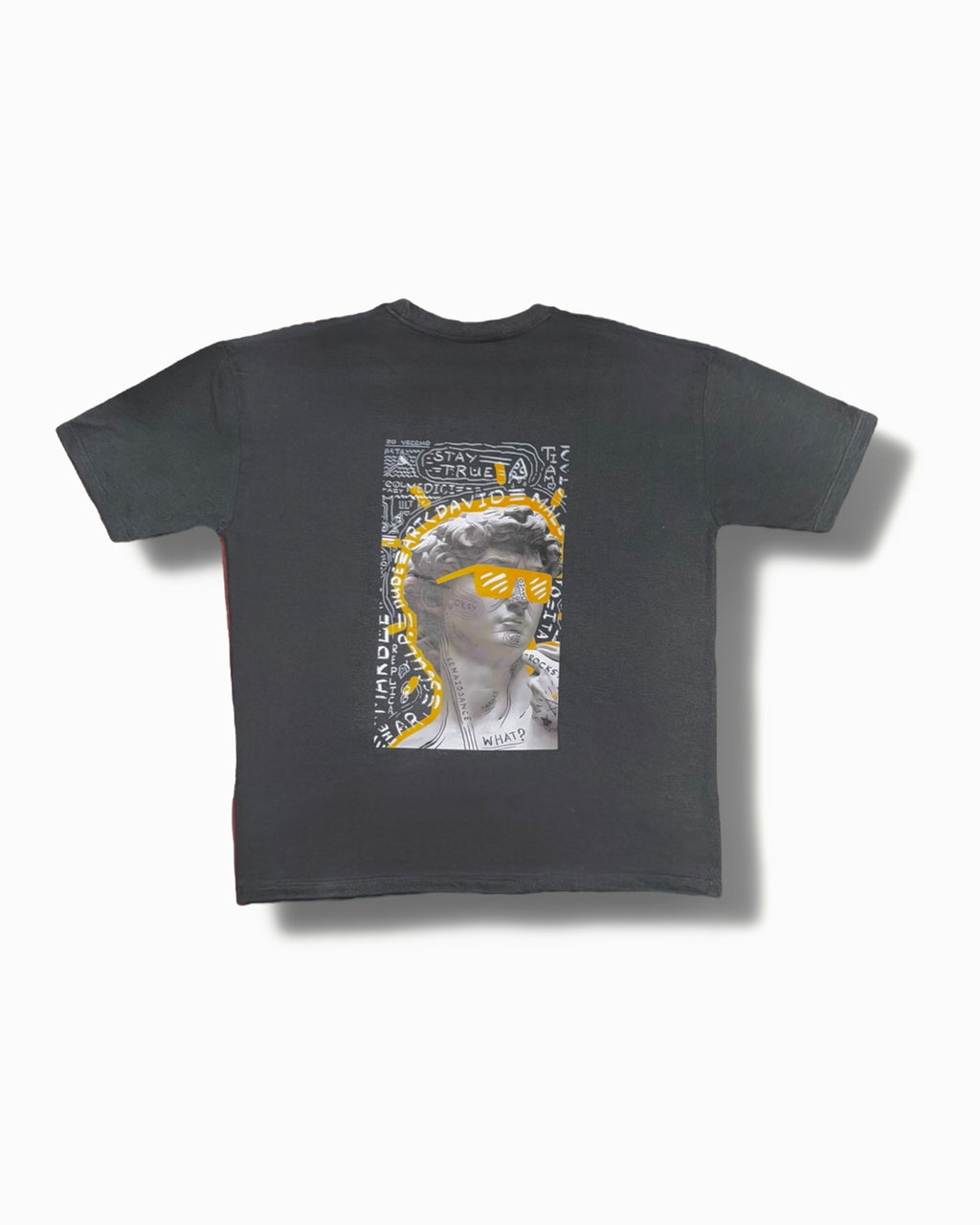 Oversized David with Glasses - Air Jet Cotton T-shirt