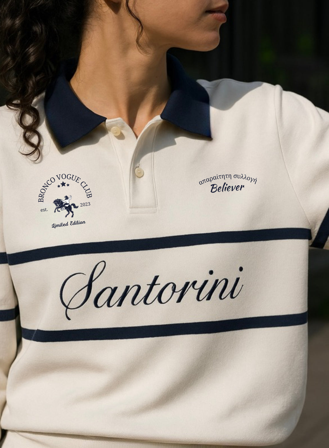 Santorini Polo White W- Limited Edition