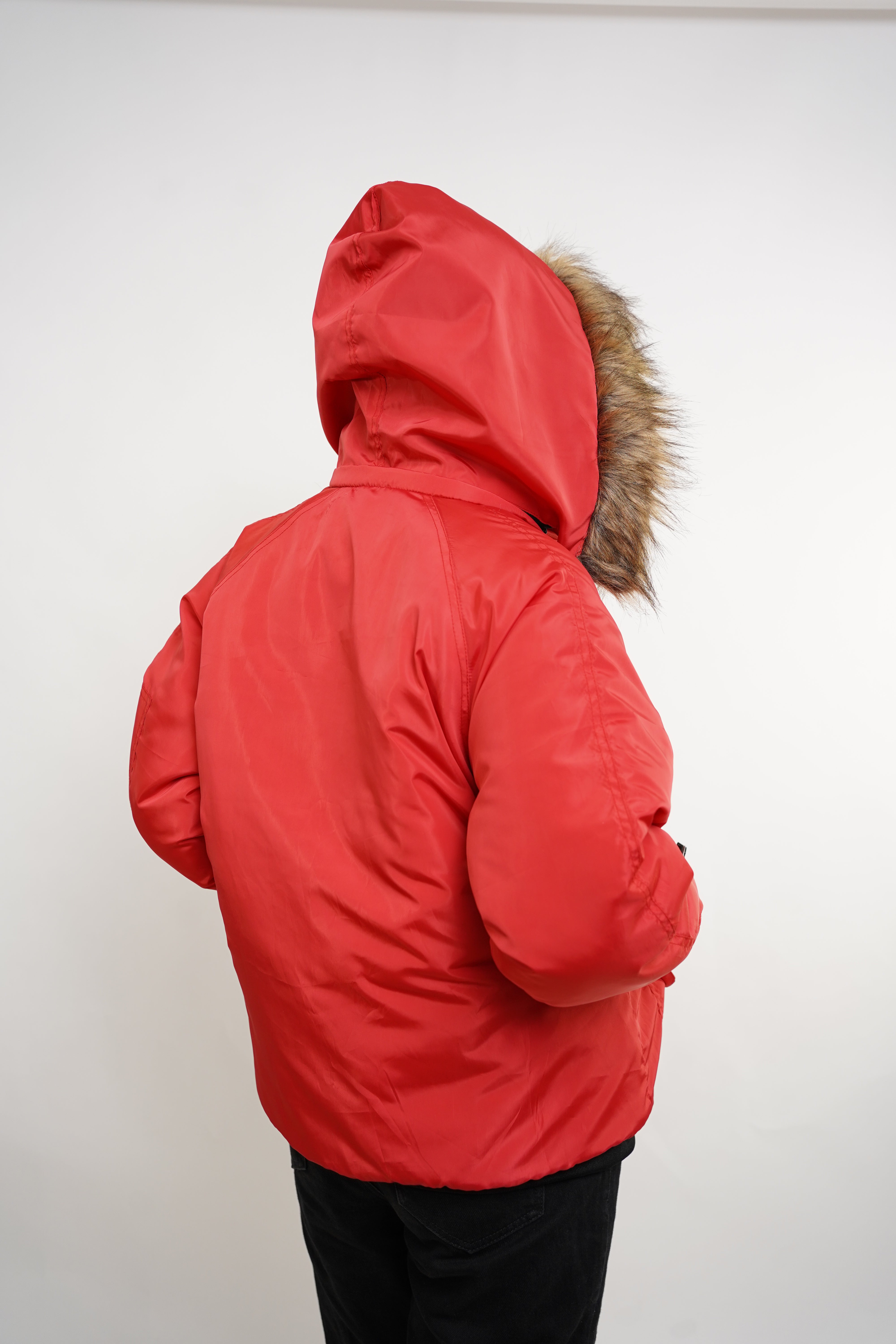Minus - Fur hoodie puffer jacket