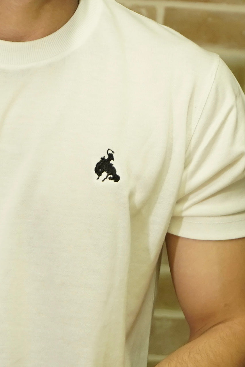 BV - Basic Cotton Tee White - Bronco Vogue