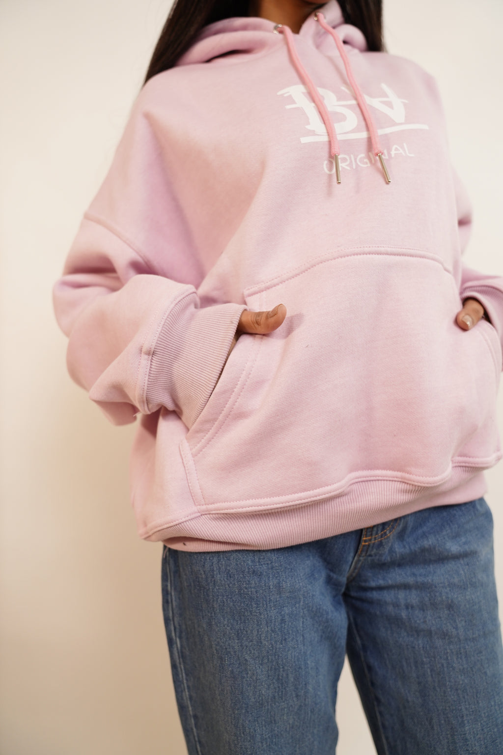 Bronco Light pink Hoodie 450 gsm