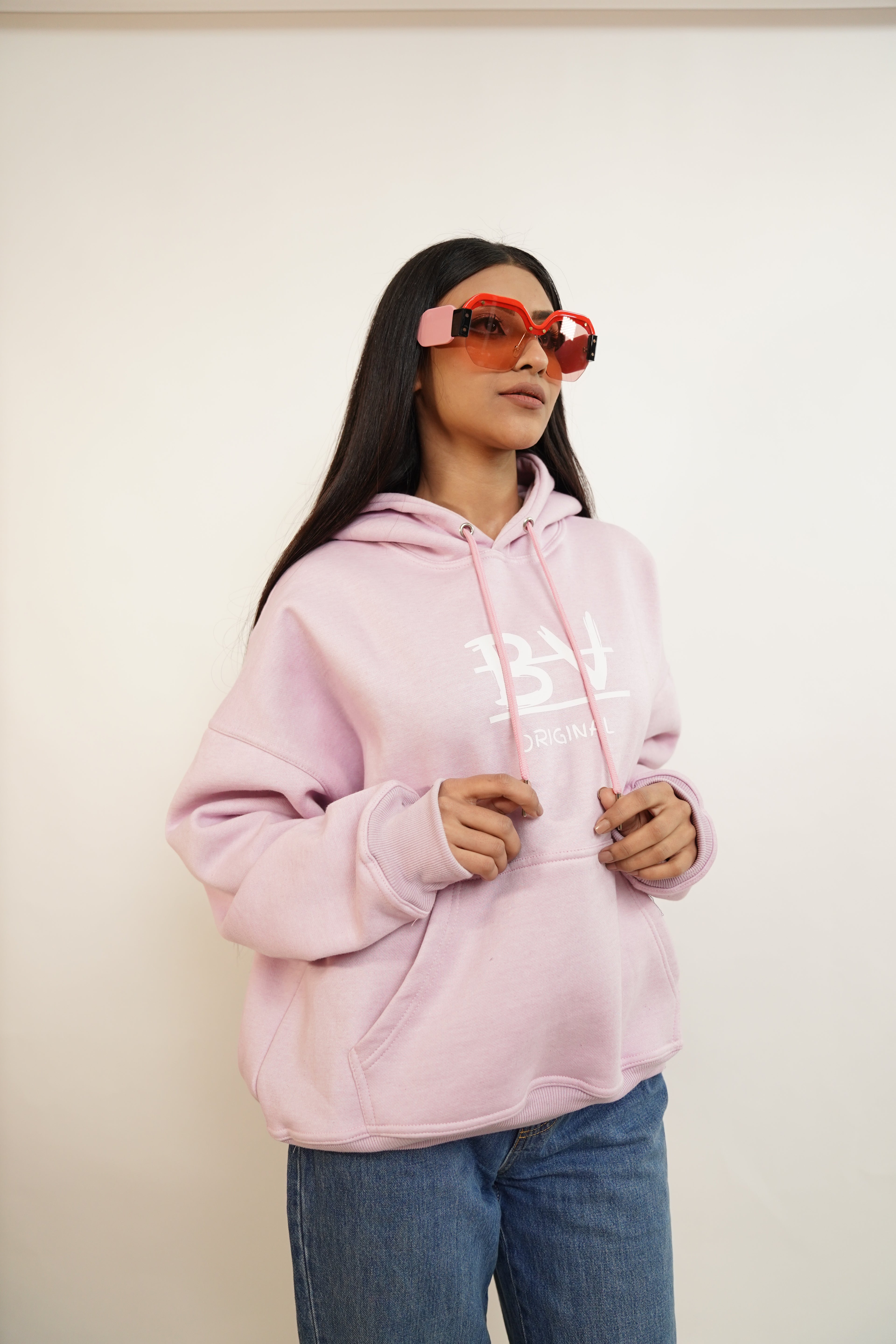 Bronco Light pink Hoodie 450 gsm