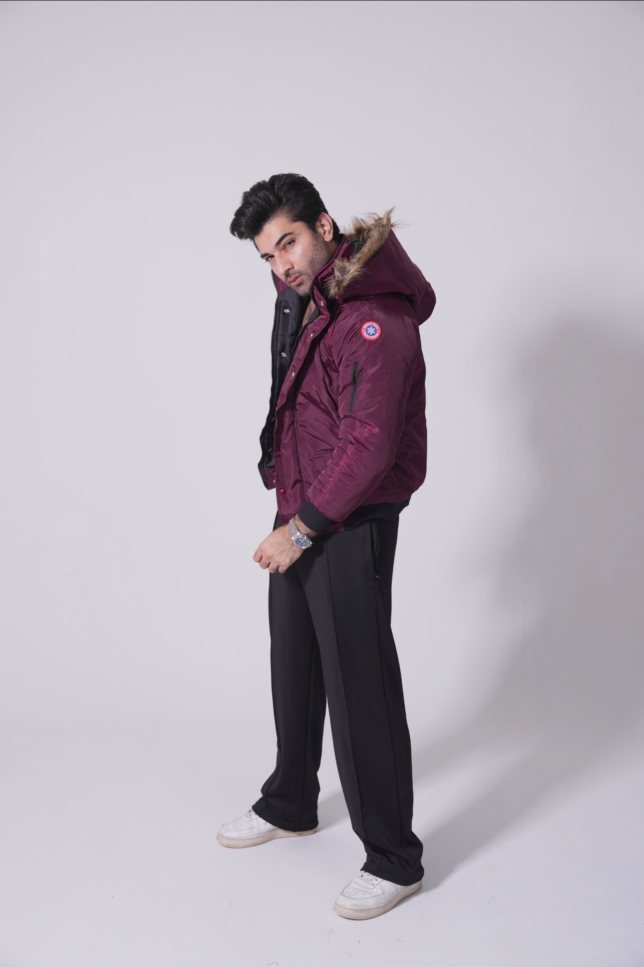 BV Minus Program - Maroon Puffer Jacket
