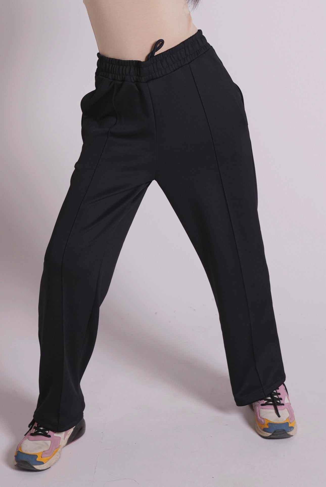 Scuba Straight Leg trousers - Black