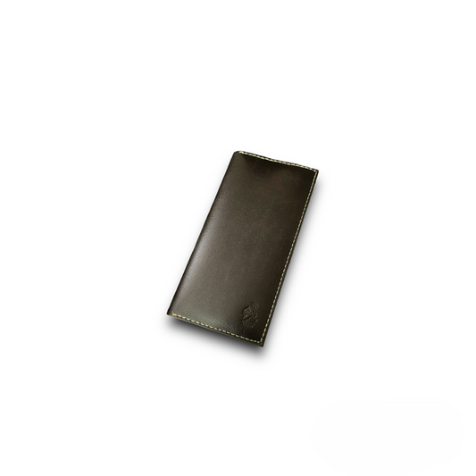 BV - 12 Pocket Long Wallet Dark Brown - Bronco Vogue