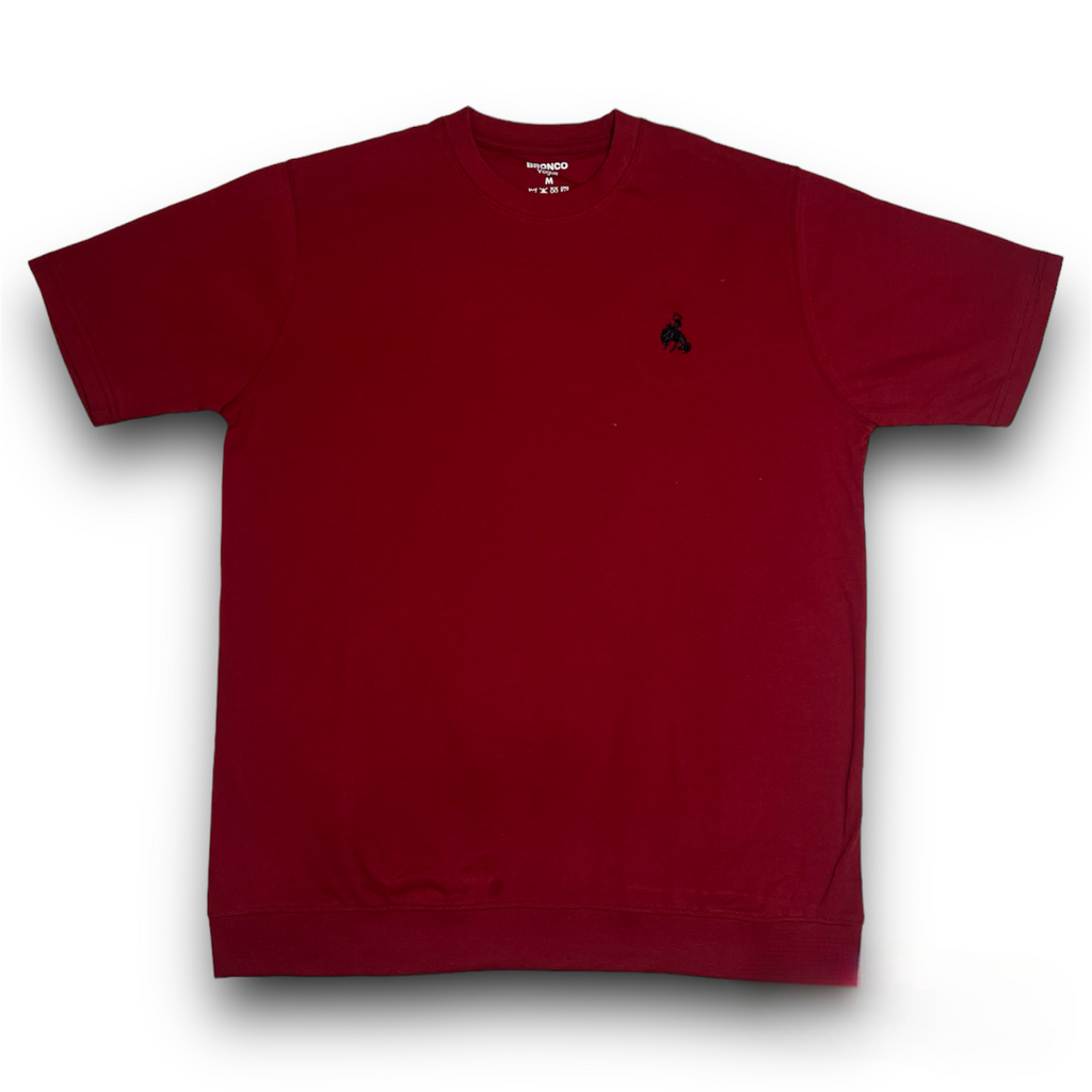 BV - Basic Cotton Tee Dark Red - Bronco Vogue
