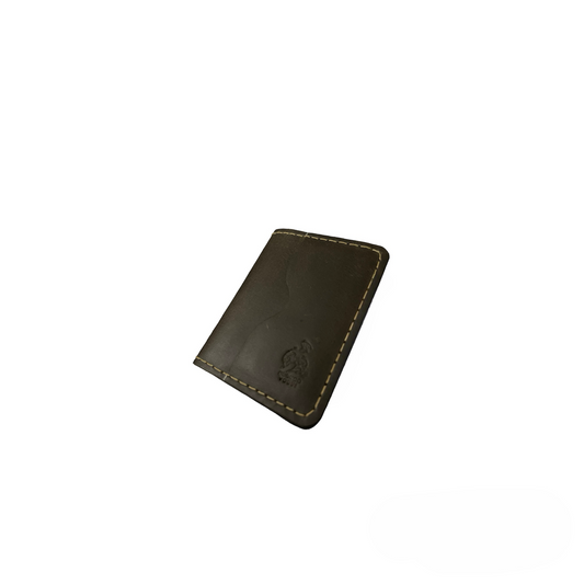 BV - Black Card Holder Wallet | Original Leather - Bronco Vogue