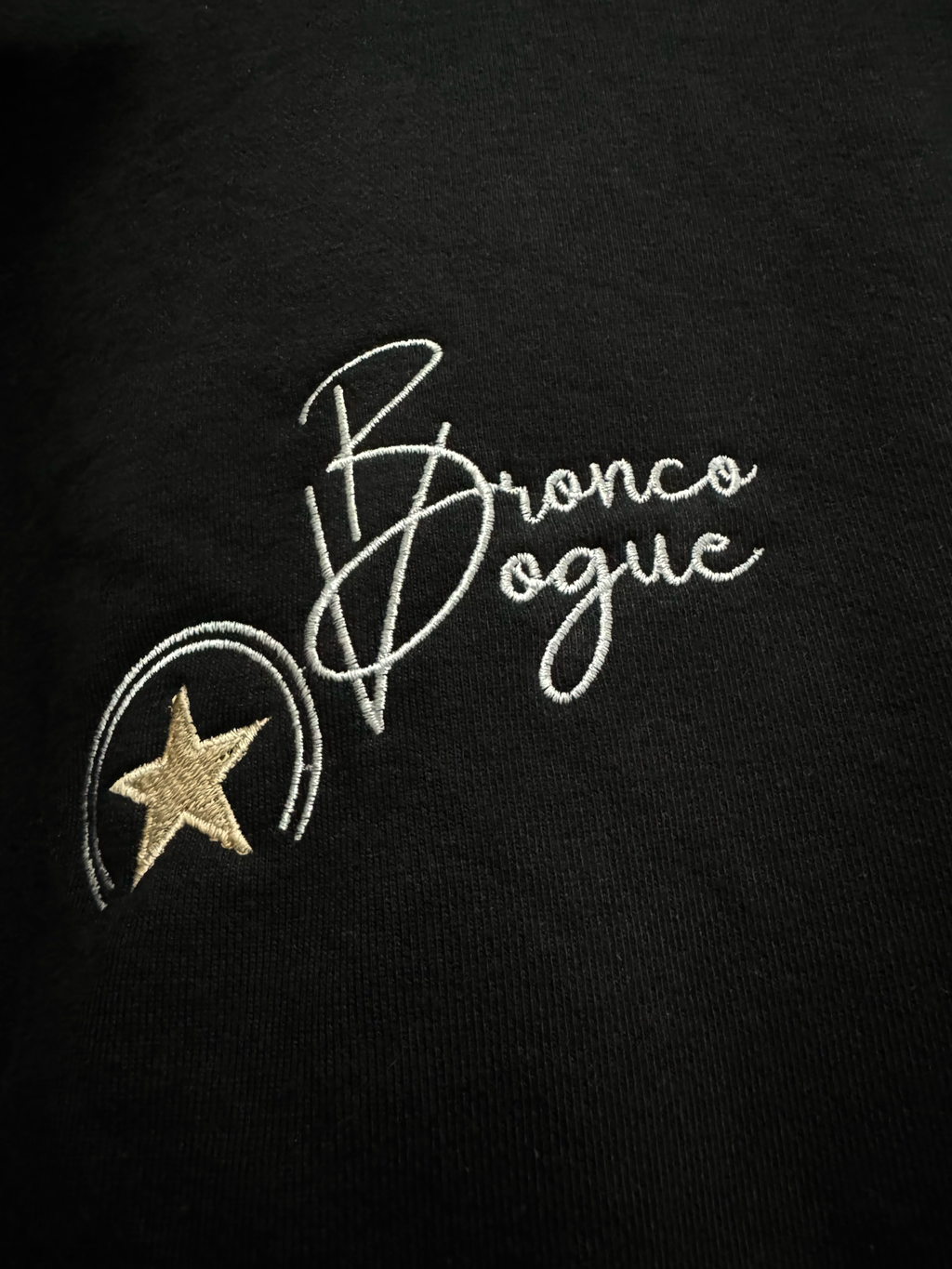 Her Varsity Terry Black Sweatshirt - 350 gsm