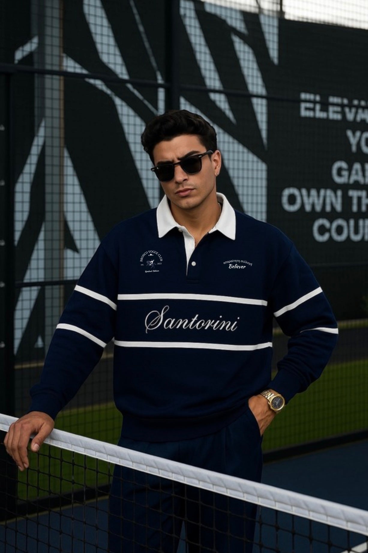 Santorini Polo Blue - Limited Edition
