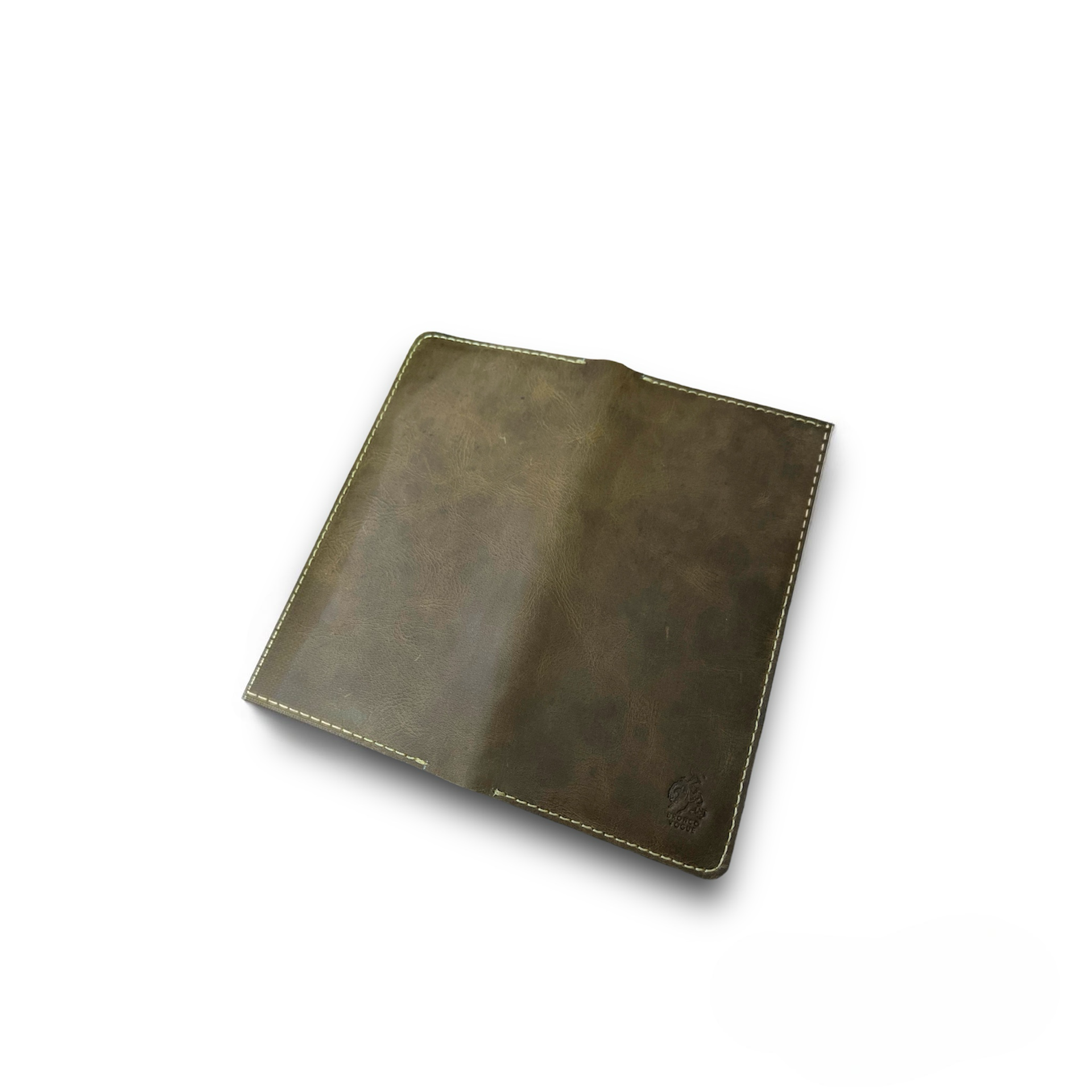 BV - Original Long Wallet with button Pocket Brown - Bronco Vogue