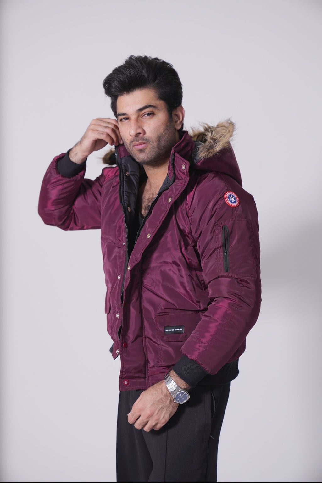 BV Minus Program - Maroon Puffer Jacket