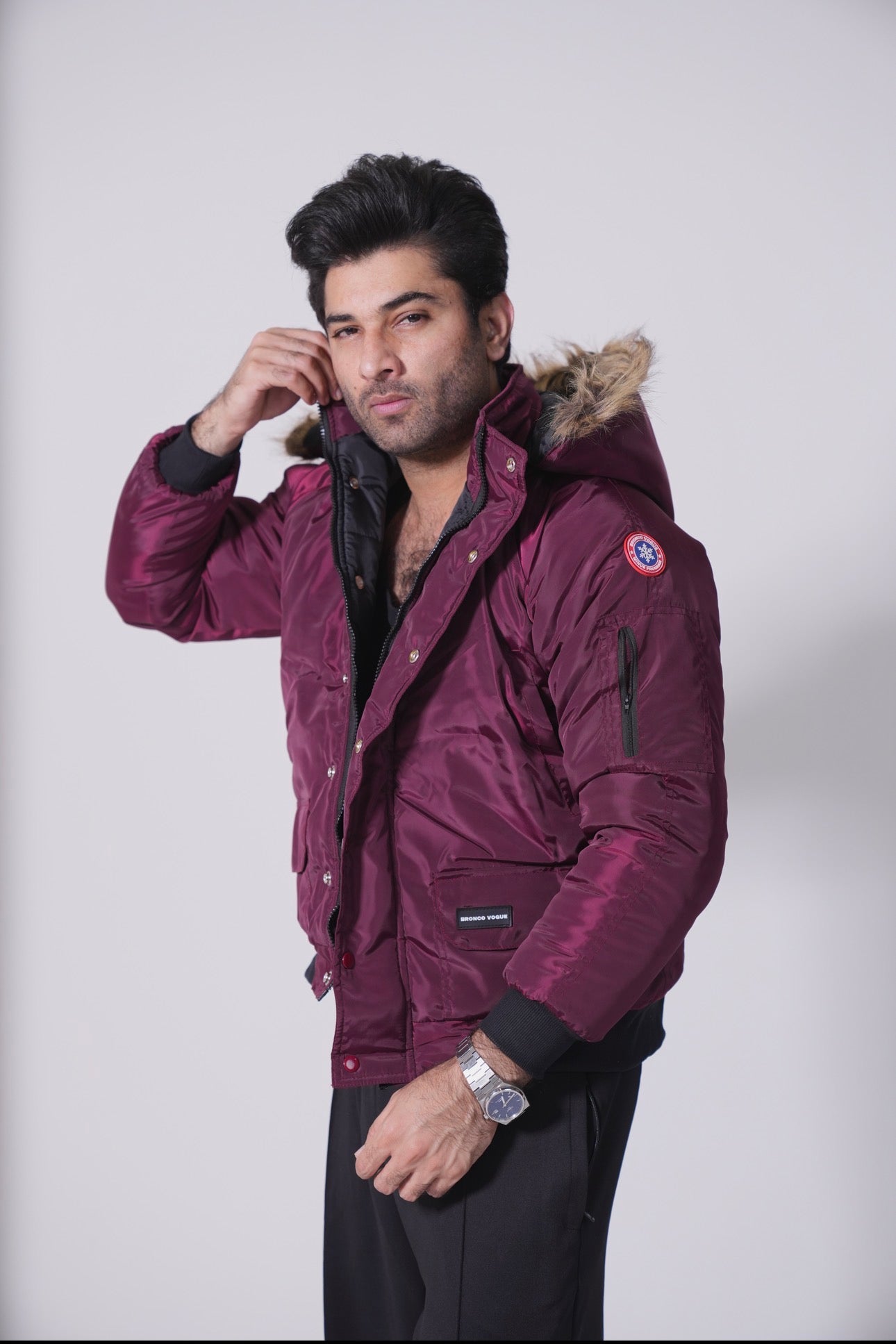 BV Minus Program - Maroon Puffer Jacket