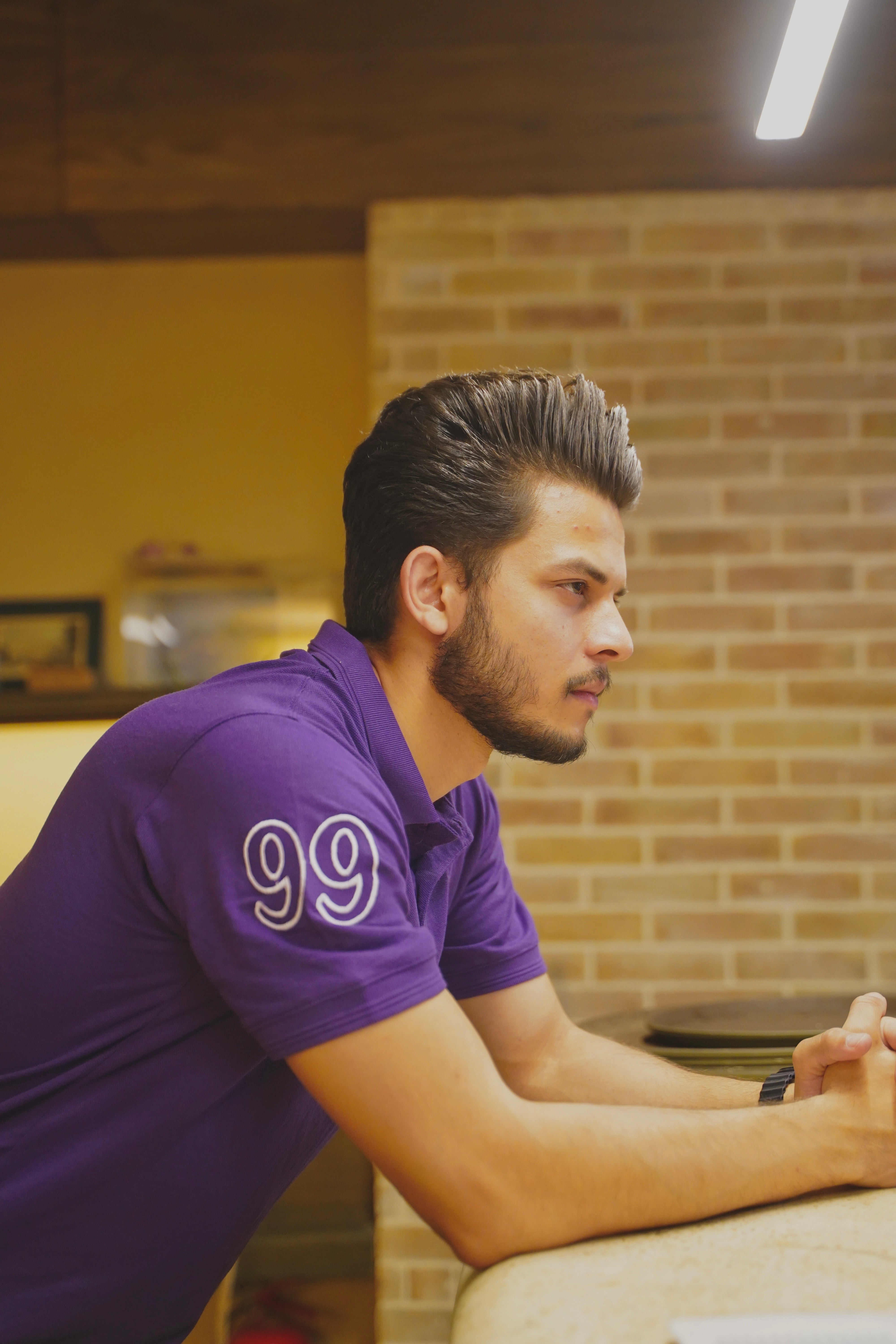 BV - Deep purple POLO shirt - Bronco Vogue