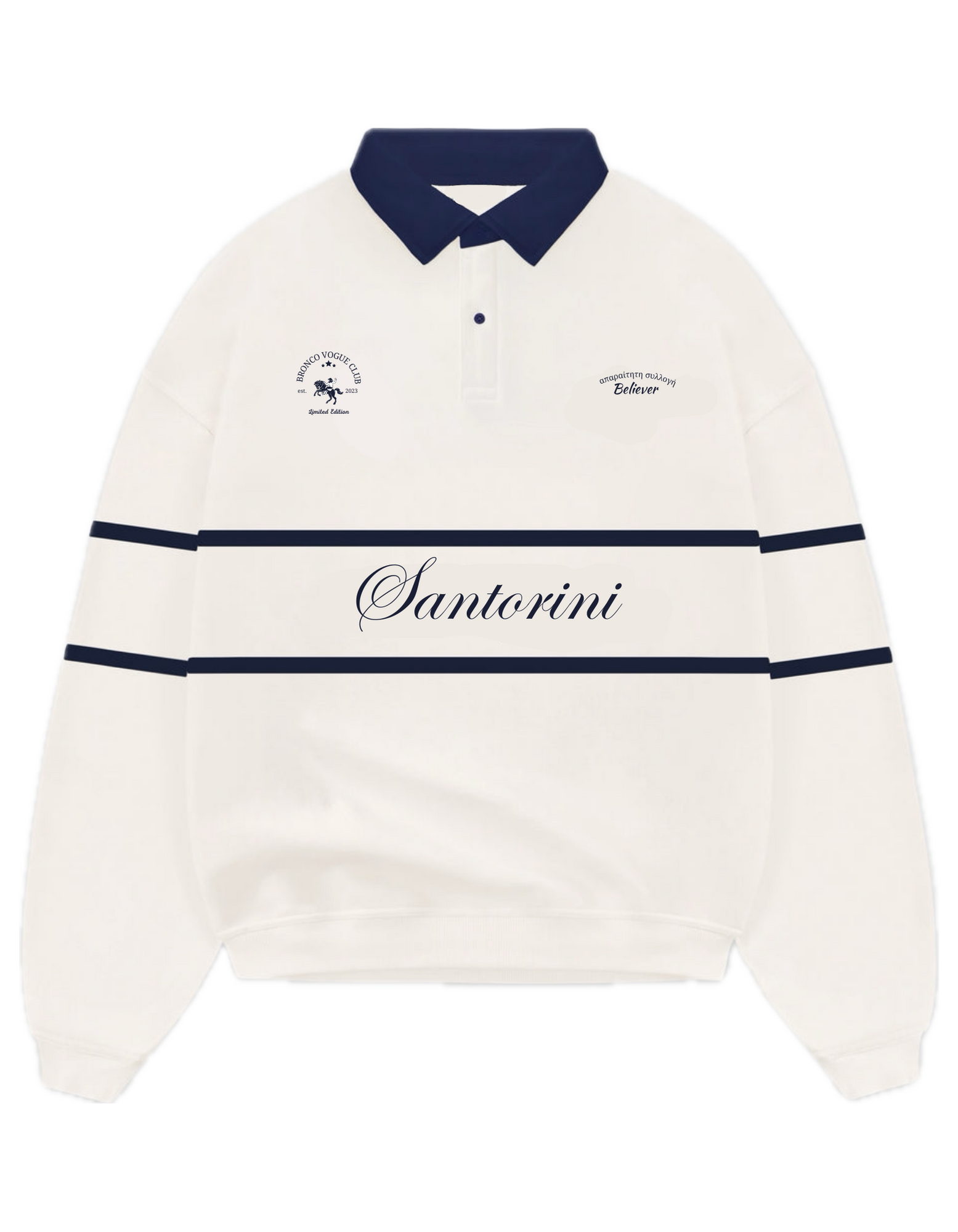 Santorini Polo White - Limited Edition