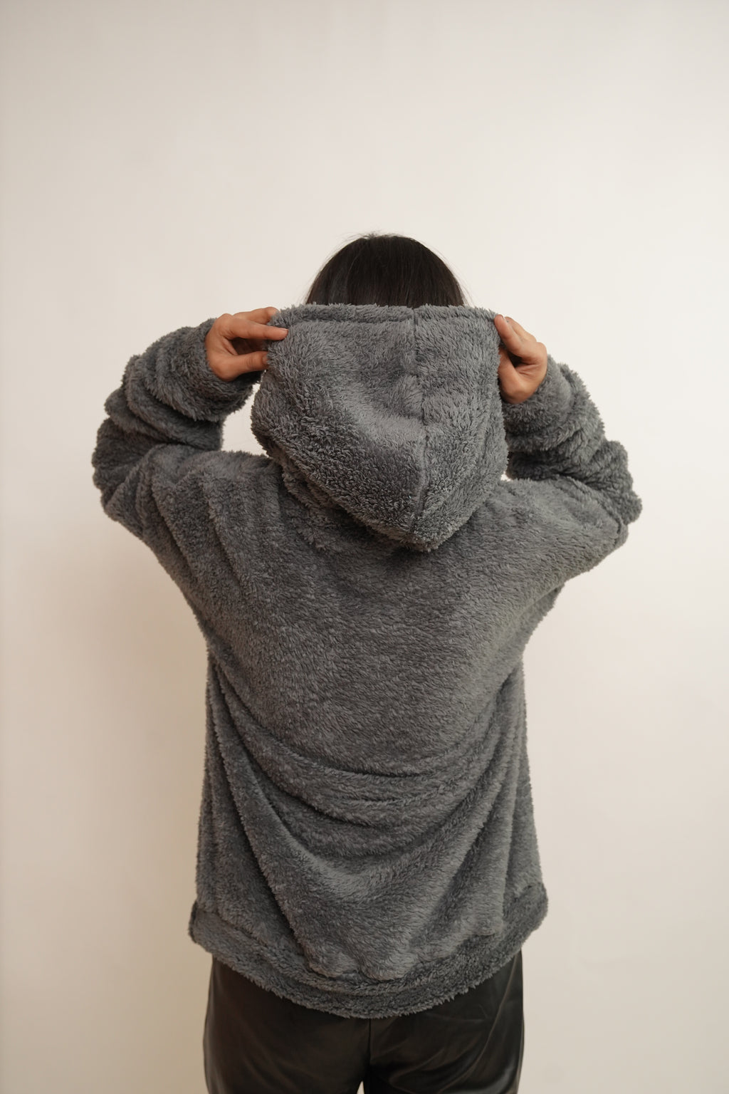 Sherpa hoodie - Bronco Vogue
