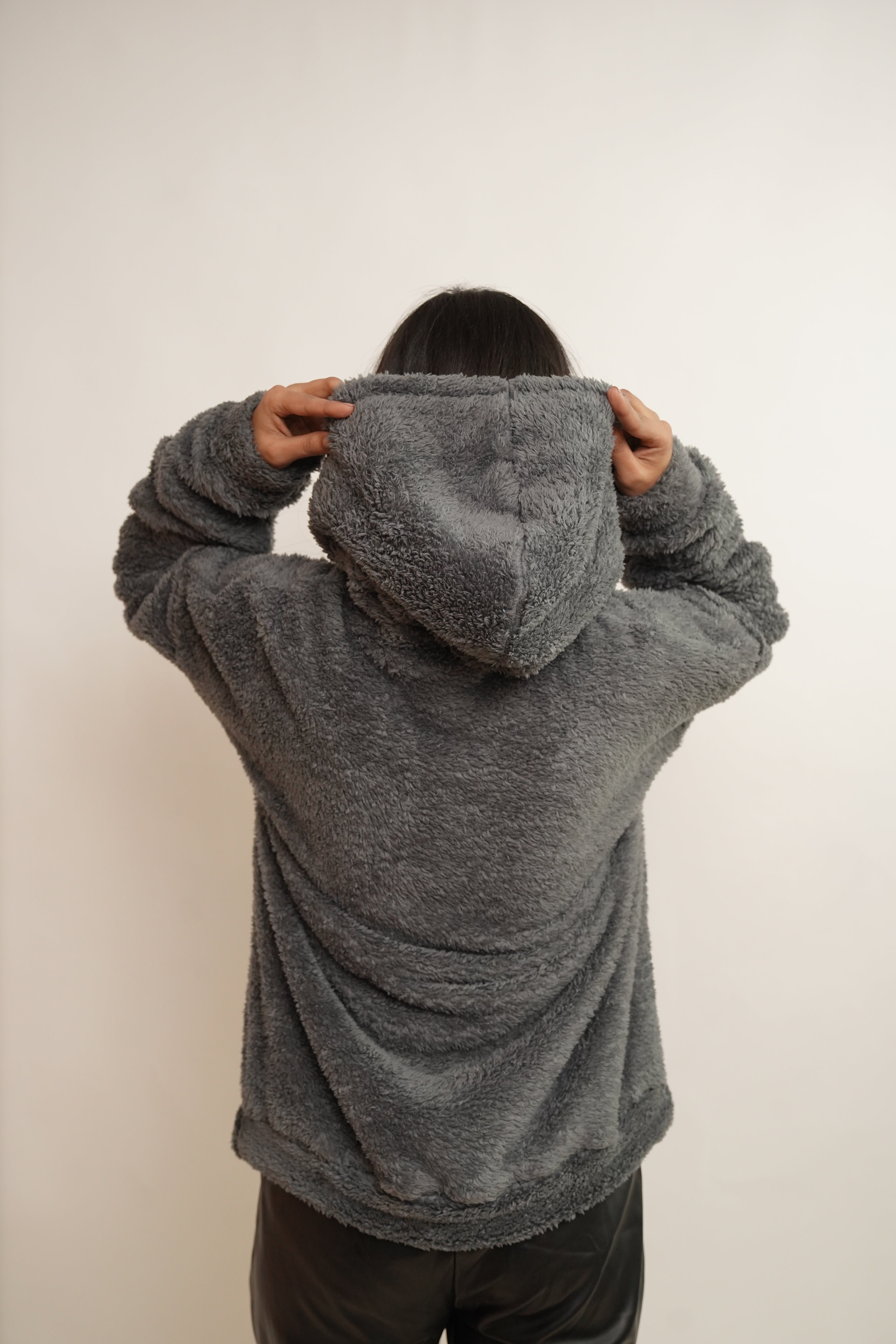 Sherpa hoodie - Bronco Vogue
