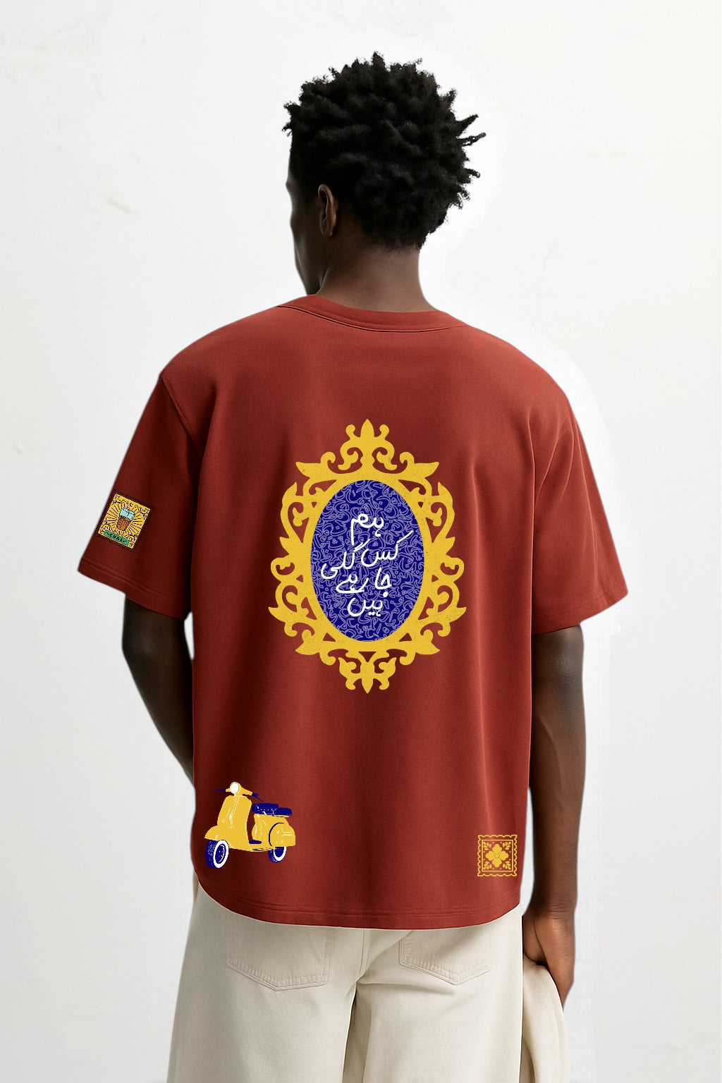 Jingle art Oversized Air Jet Cotton T-shirt