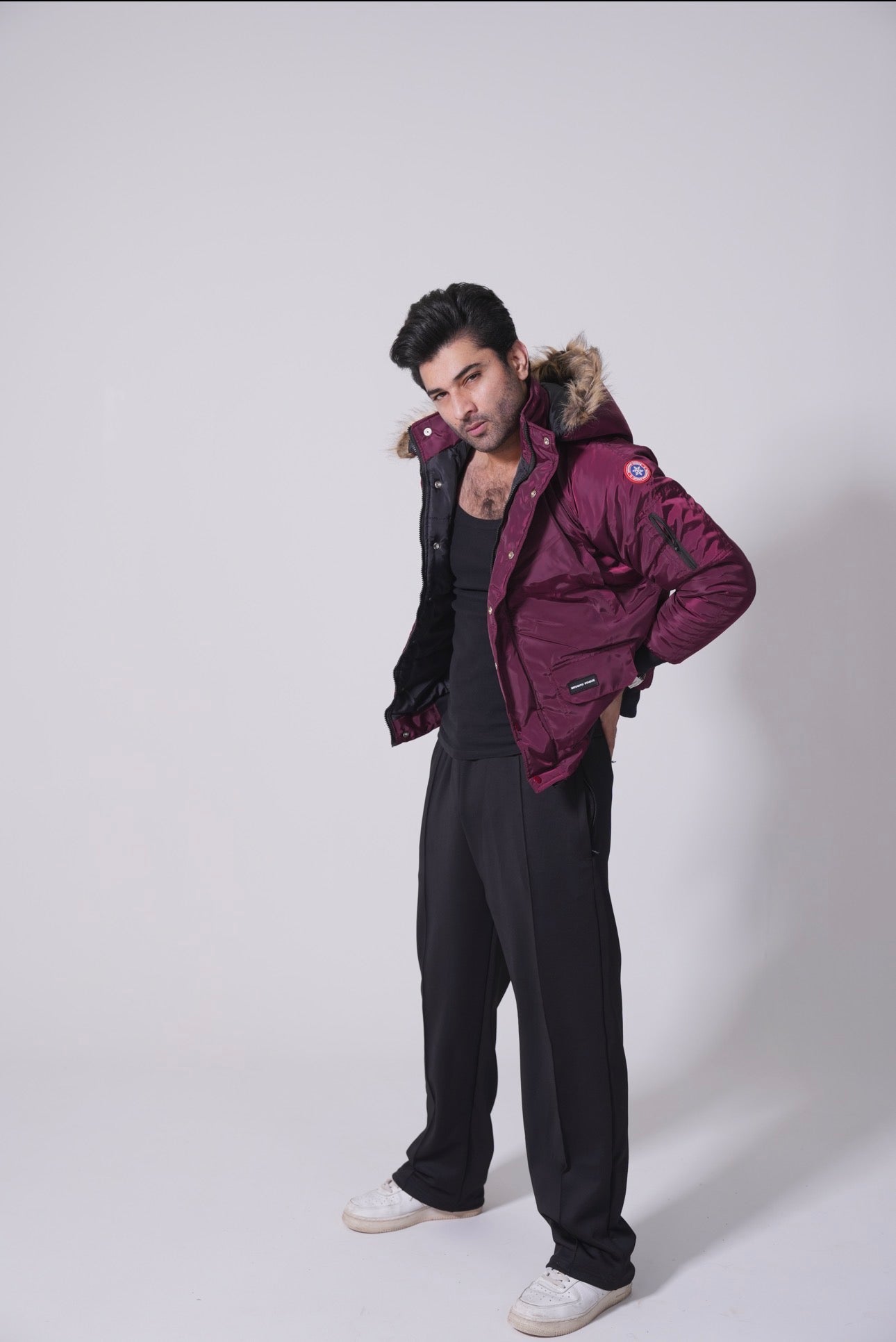 BV Minus Program - Maroon Puffer Jacket