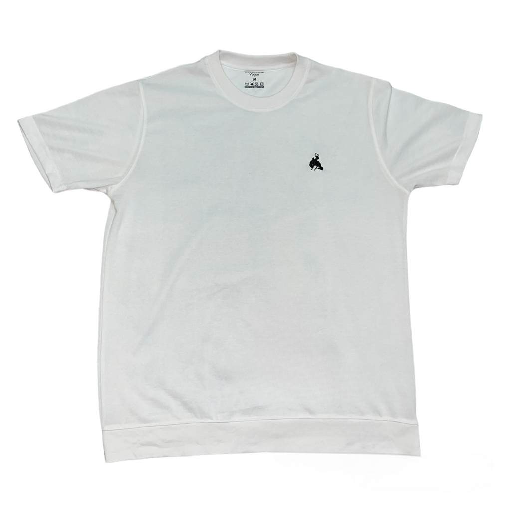 BV - Basic Cotton Tee White - Bronco Vogue