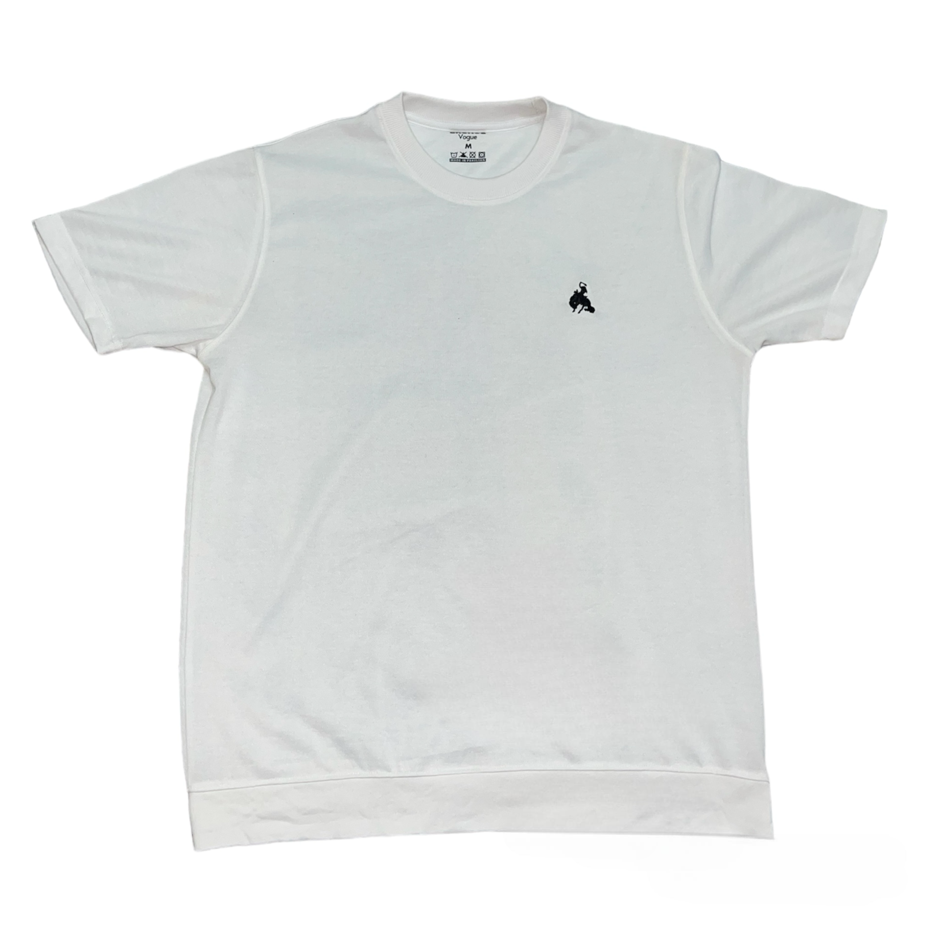 BV - Basic Cotton Tee White - Bronco Vogue