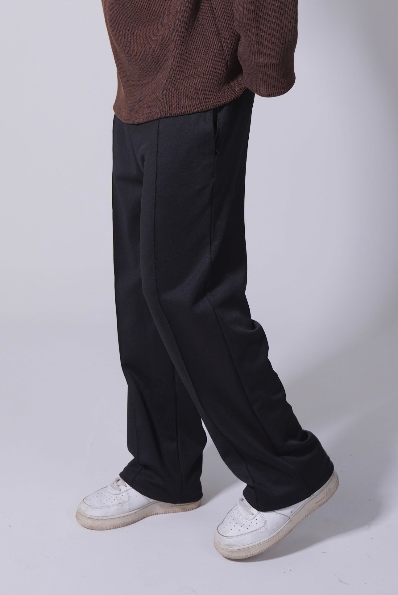 Scuba Straight Leg Trousers - Black