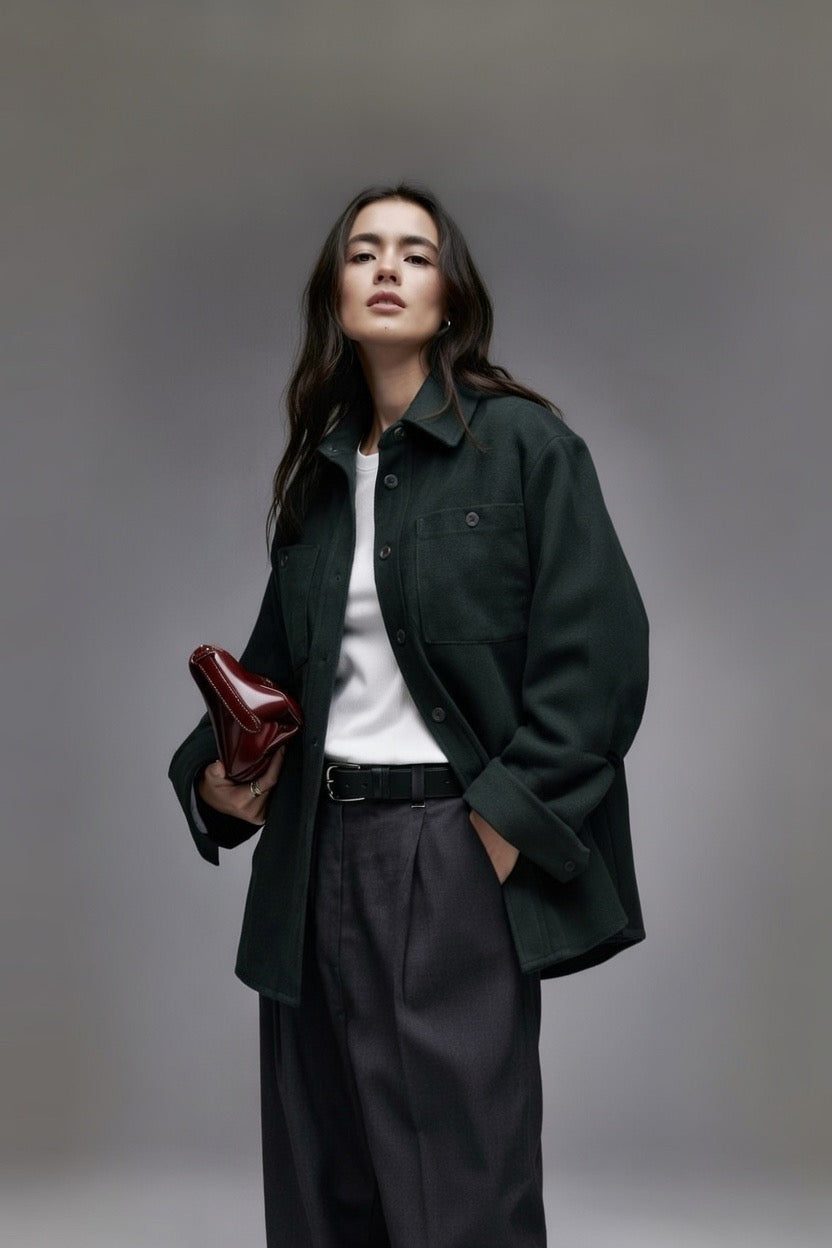 Midnight Green - Classic Shacket Women