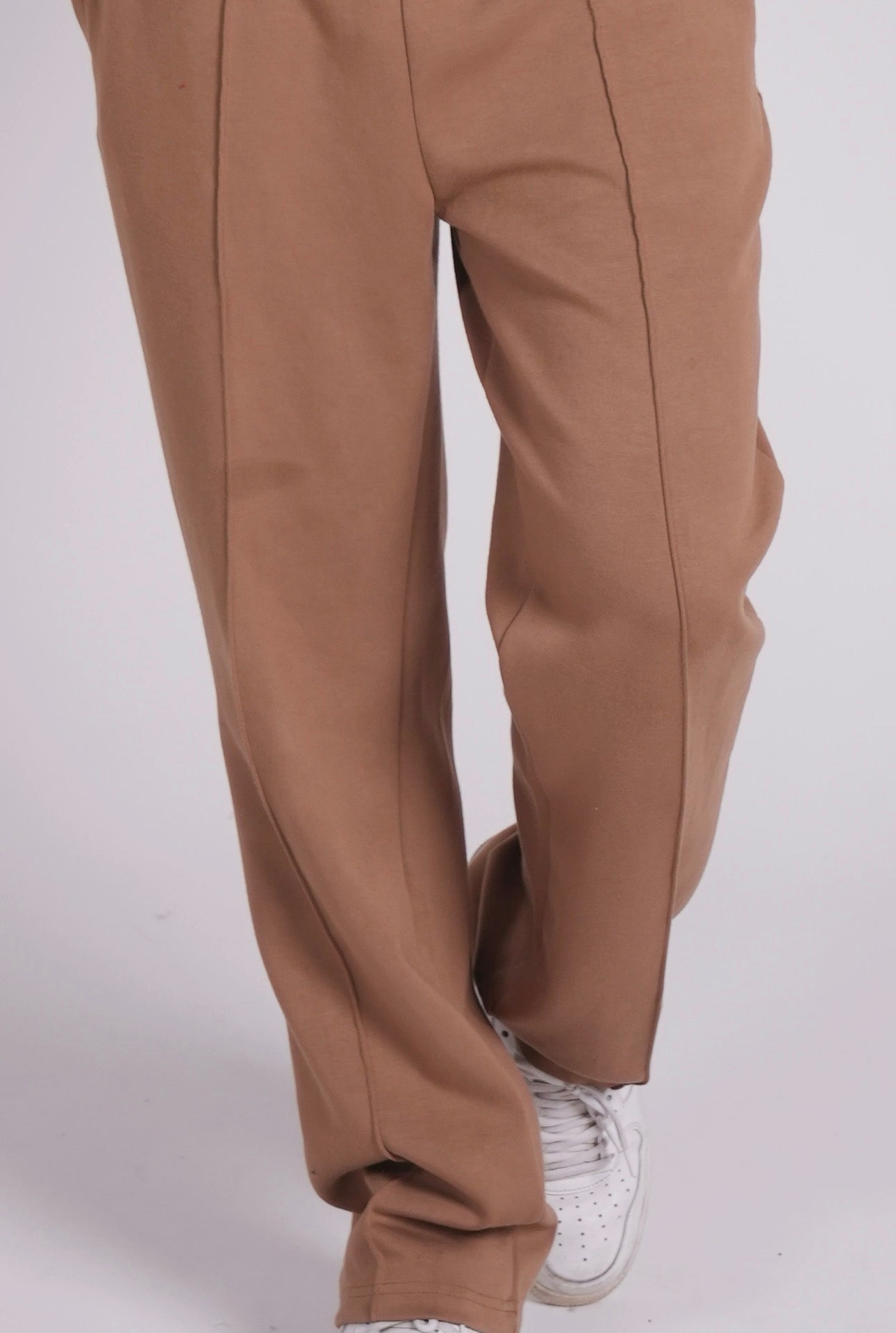 Scuba Straight Leg Trousers - Light camel