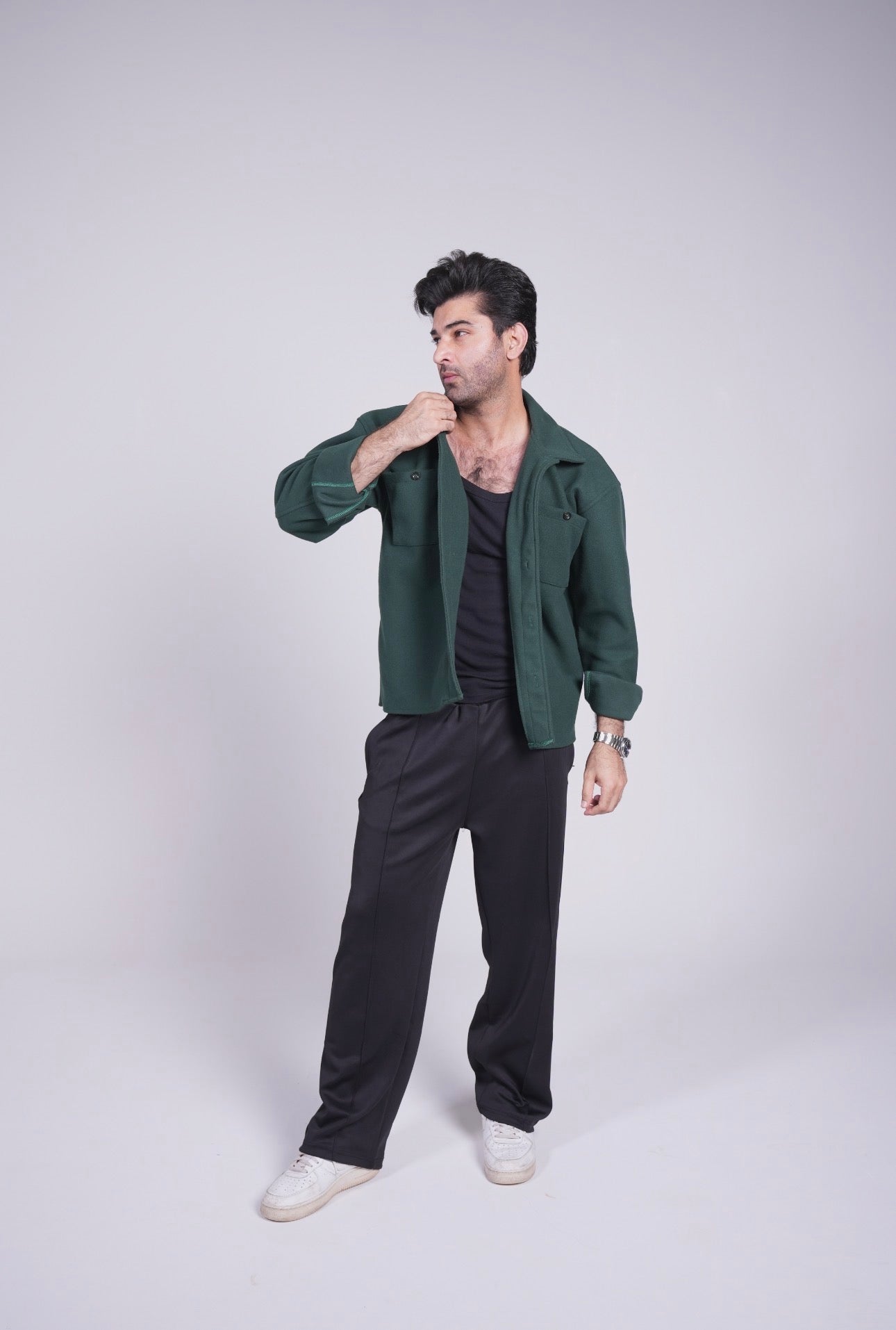 Midnight Green - Classic Shacket