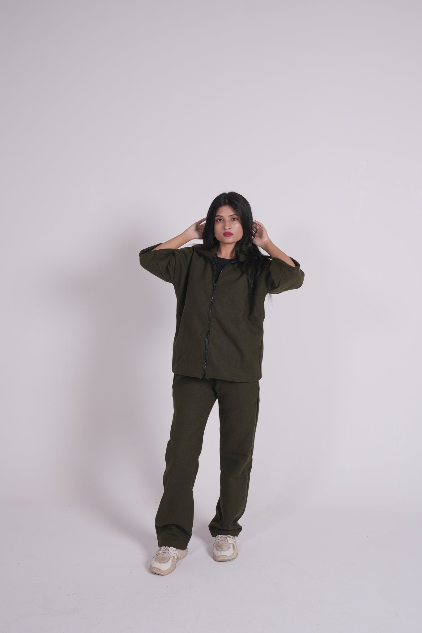 Green Wool Co-ord Set