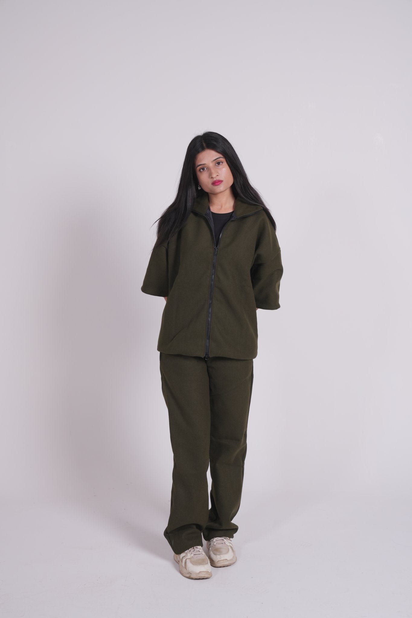 Green Wool Co-ord Set