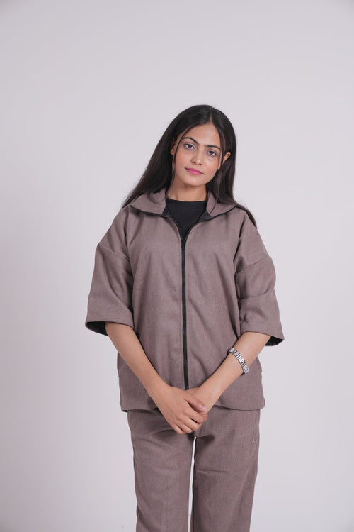 Brown Woolen Co-ord set