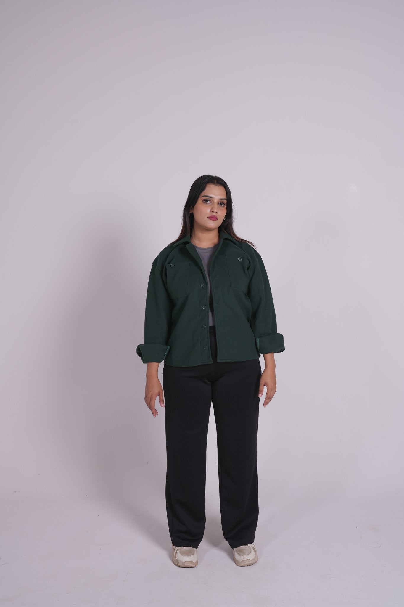 Midnight Green - Classic Shacket Women