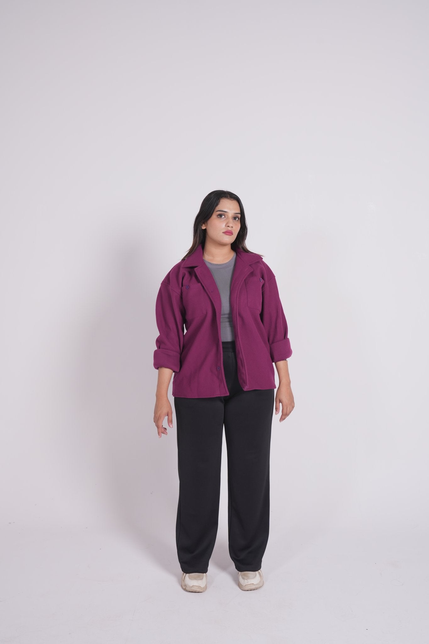 Deep Purple - Classic Shacket Women