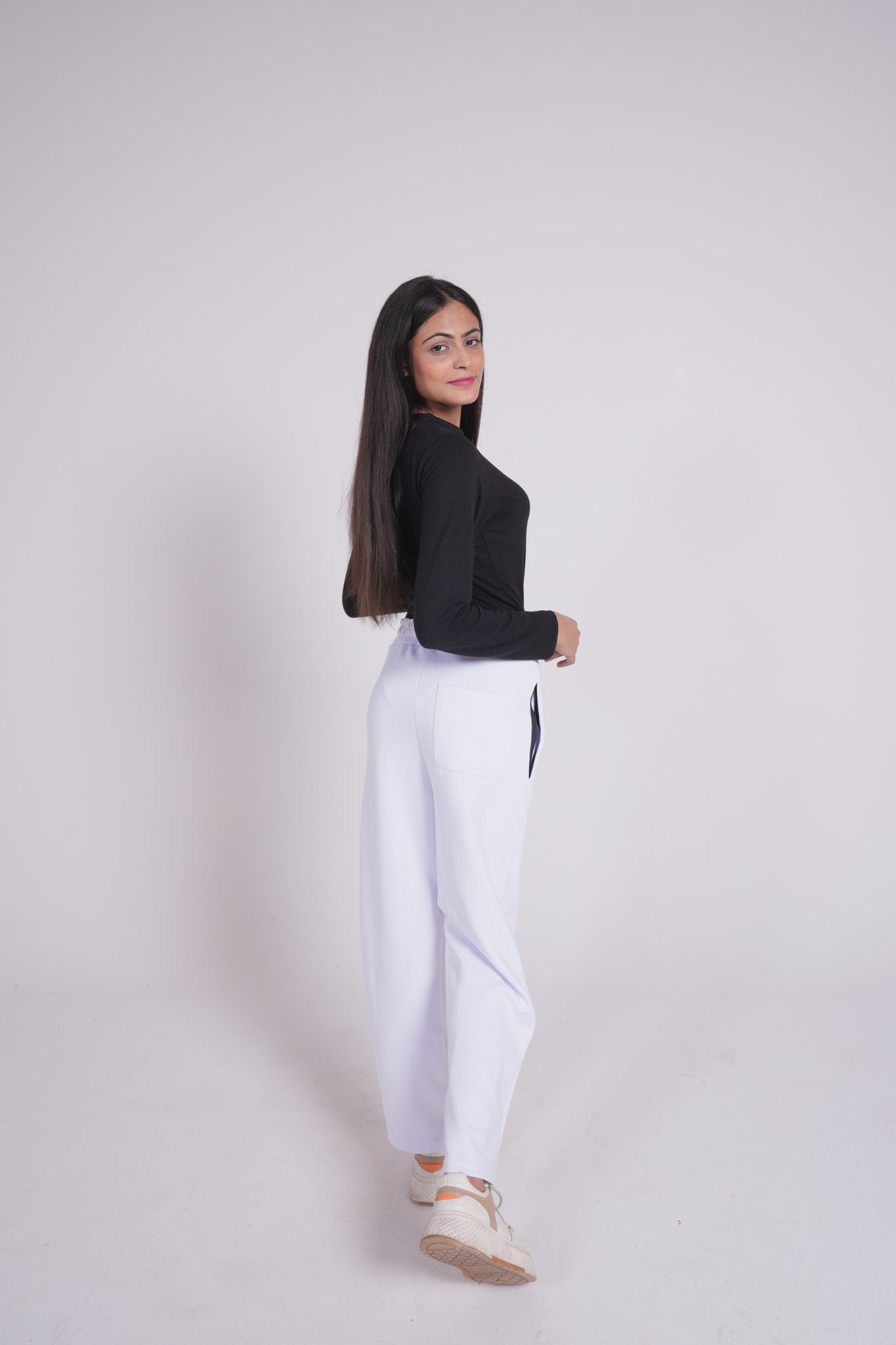 Scuba Straight Leg trousers - White