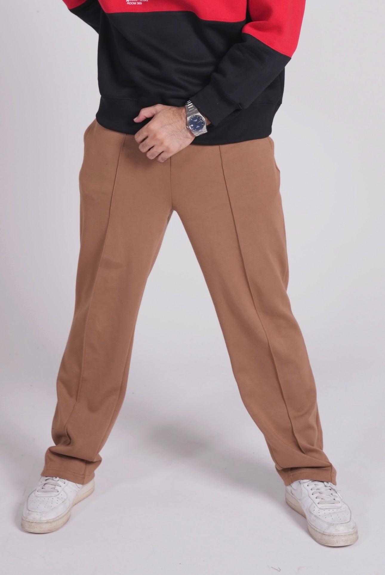 Scuba Straight Leg Trousers - Light camel