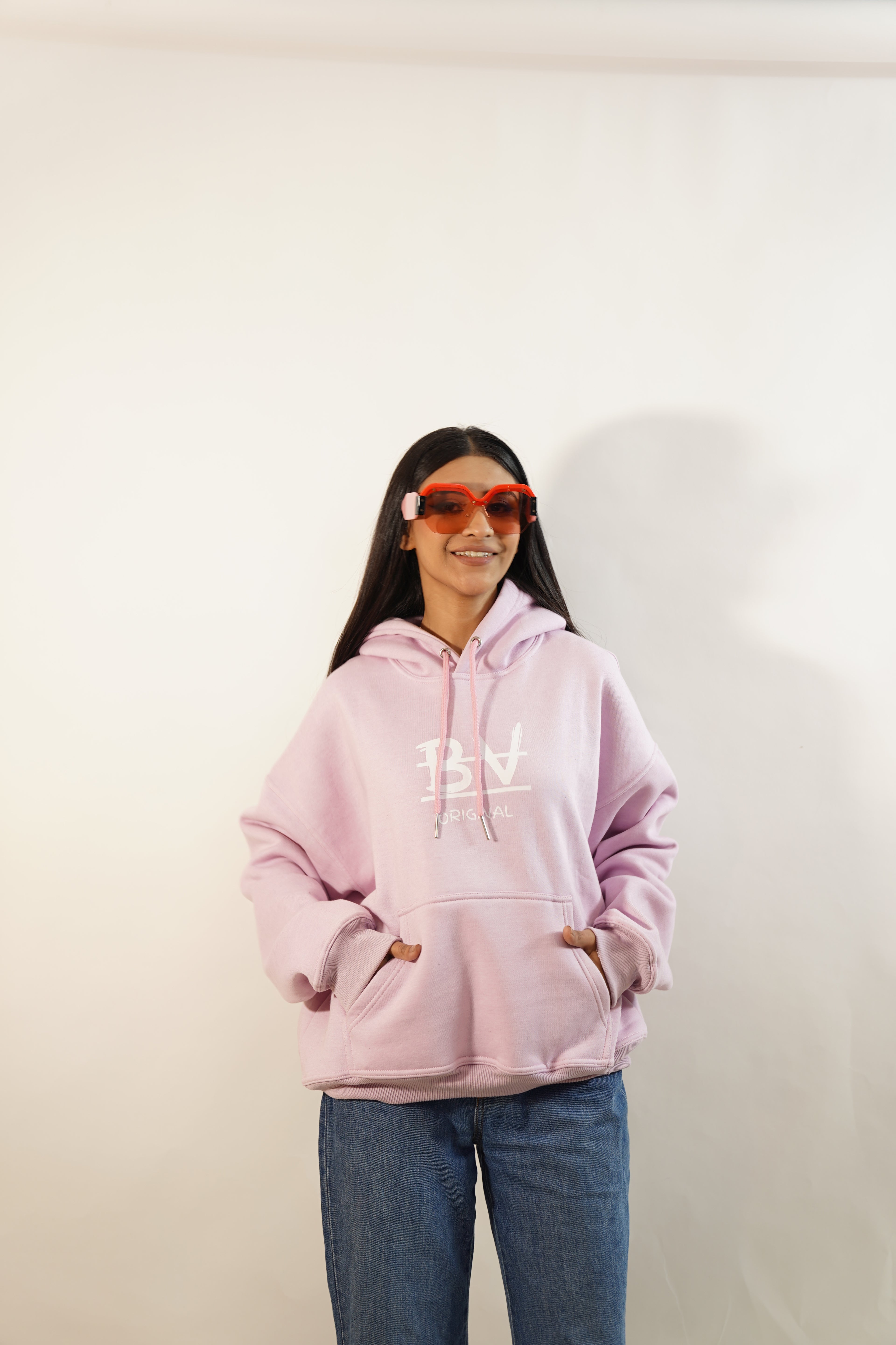 Bronco Light pink Hoodie 450 gsm