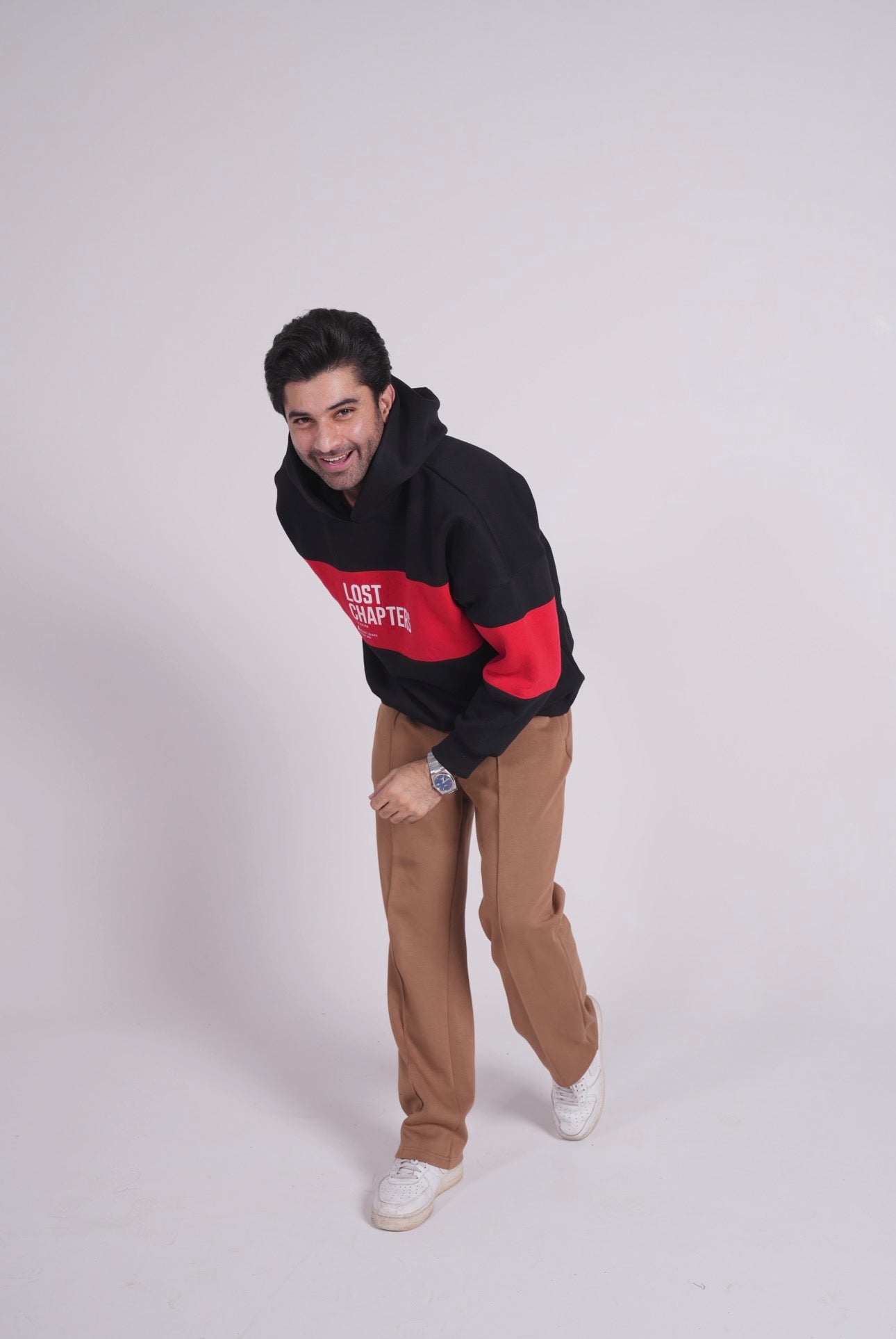 Lost Chapters Hoodie- Black Red panel