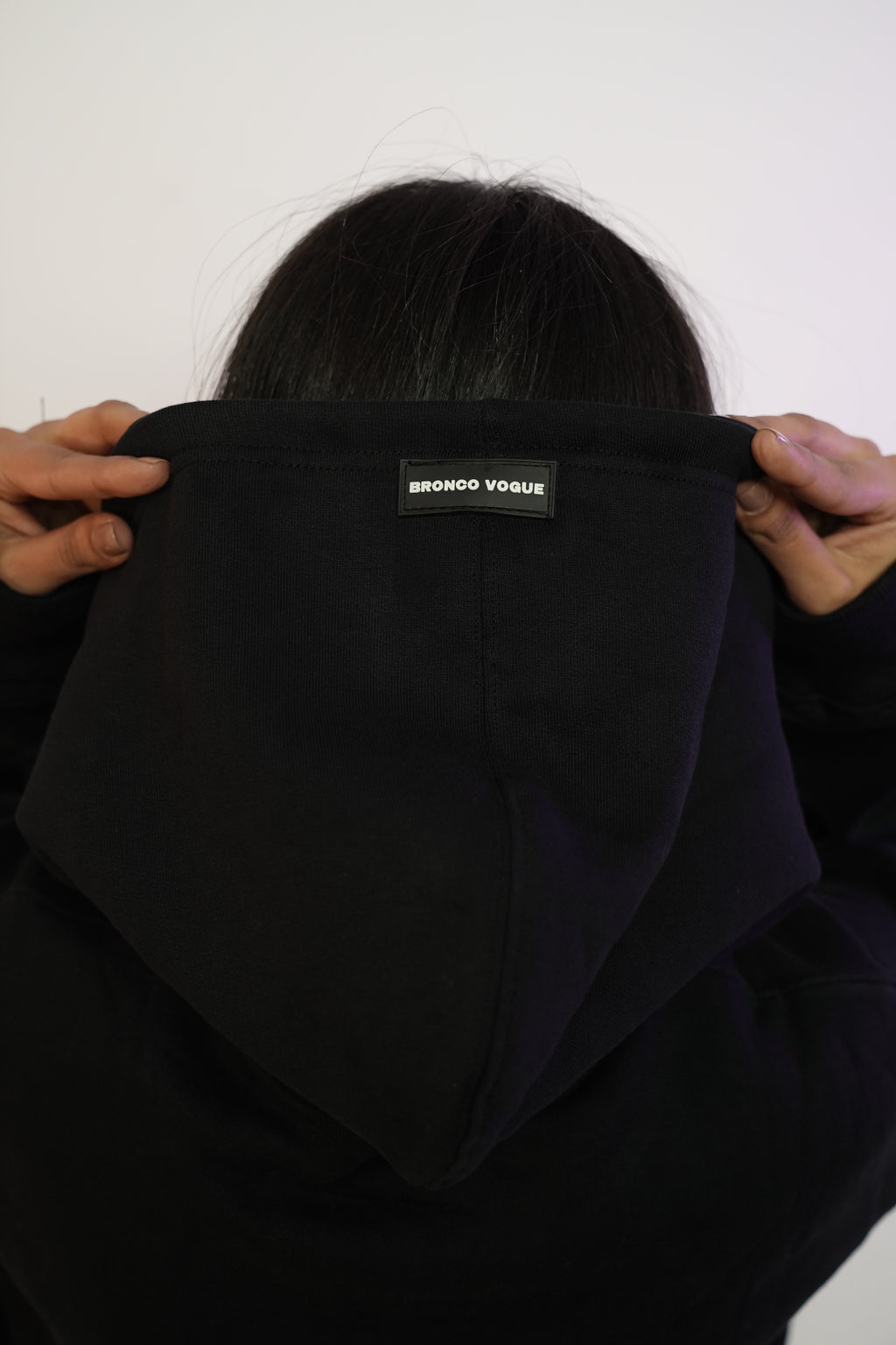 Watermelon Embroidered Black Hoodie - 500 gsm