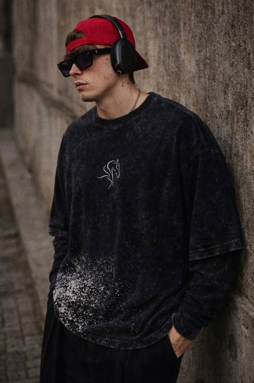 Bronco- Acid Wash Cotton Shirt