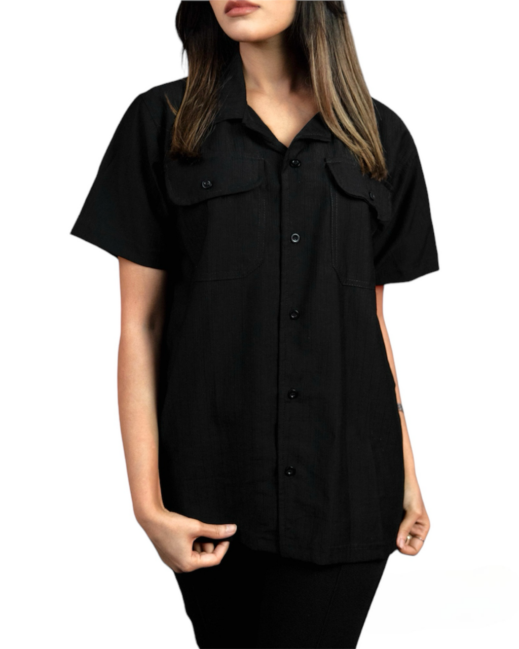 BV - HER Black Button Down Shirt - Bronco Vogue