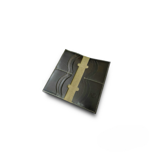 BV - 12 Pocket Long Wallet Dark Brown - Bronco Vogue