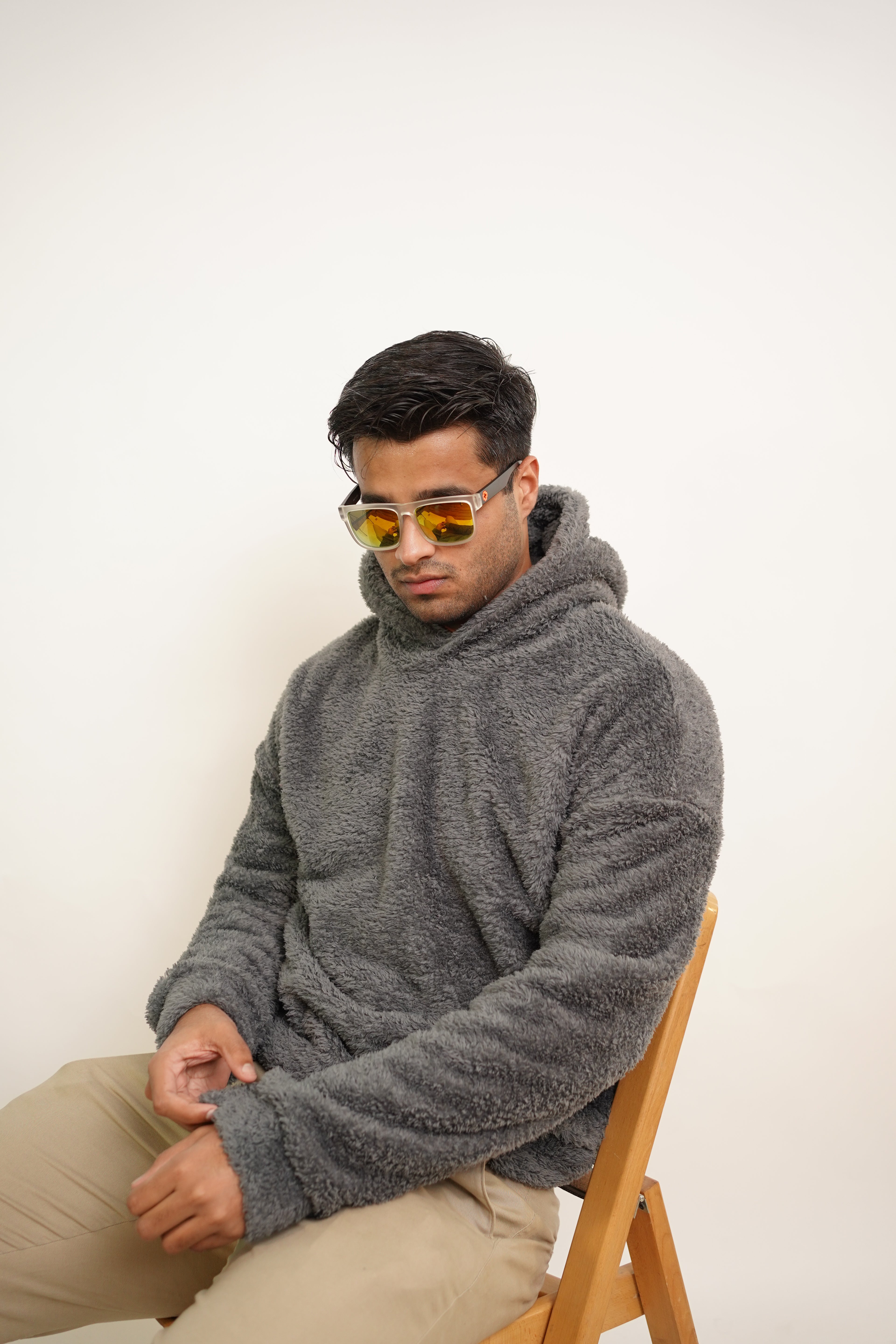 Sherpa Hoodie - Bronco Vogue