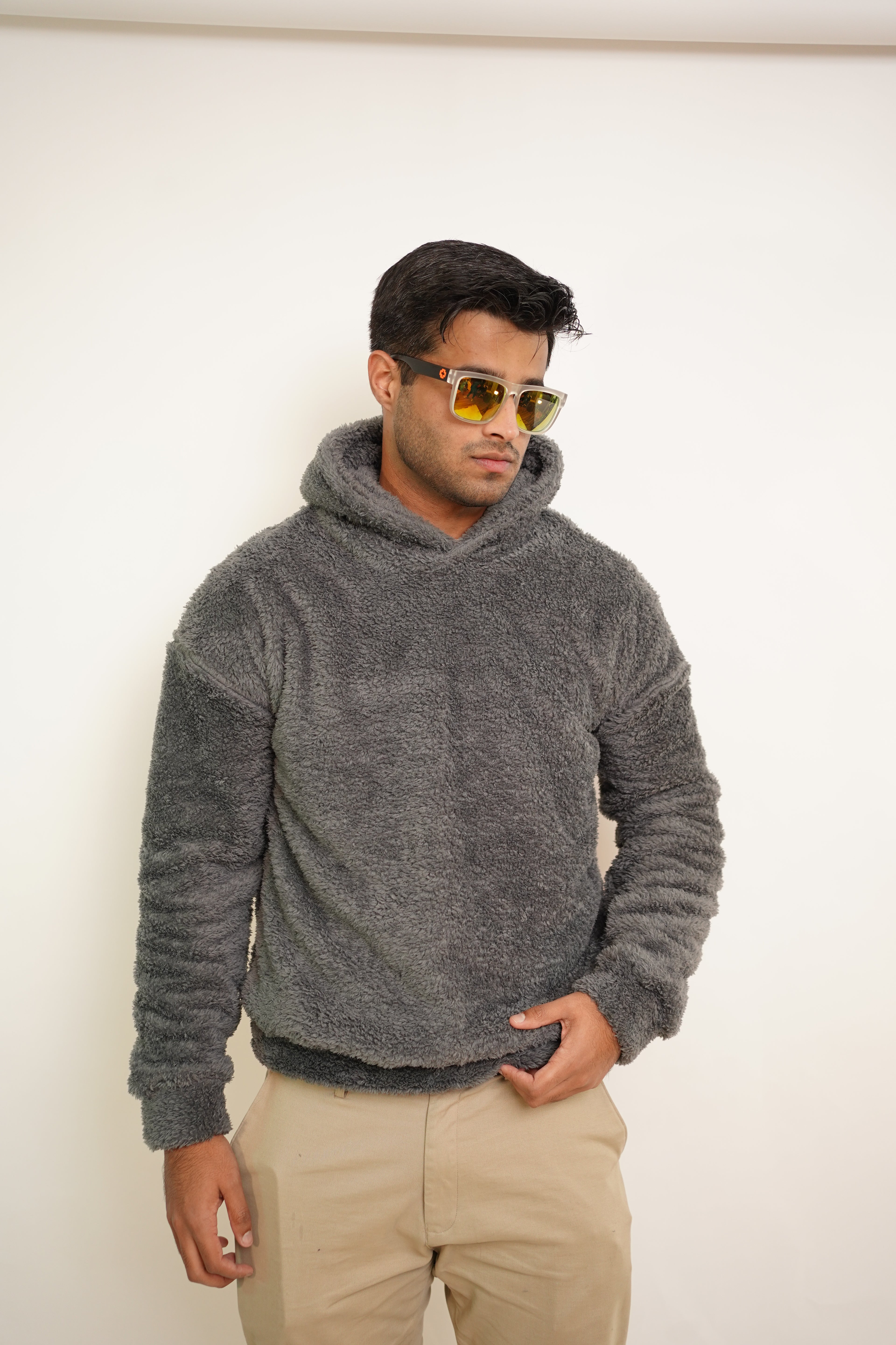 Sherpa Hoodie - Bronco Vogue