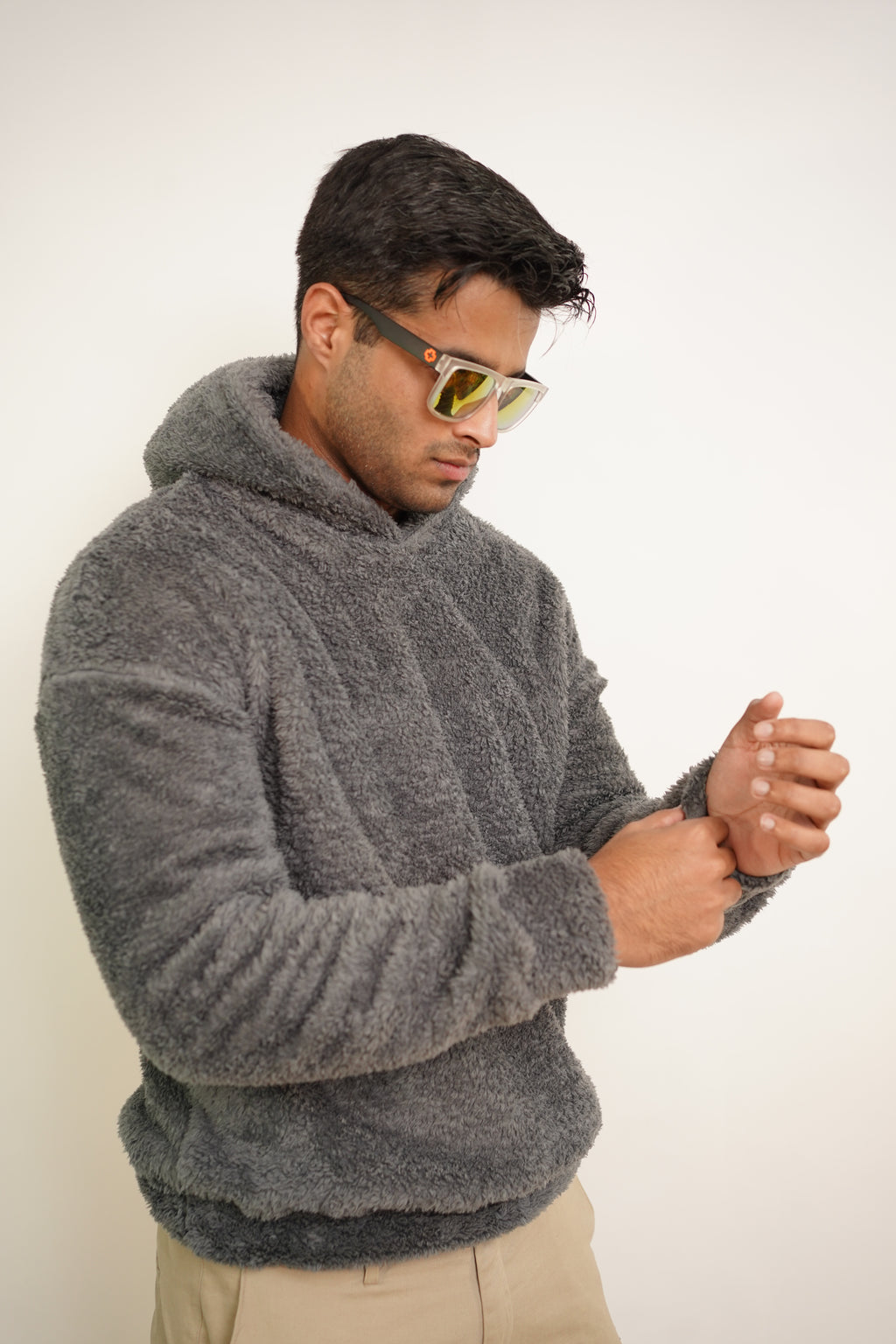 Sherpa Hoodie - Bronco Vogue