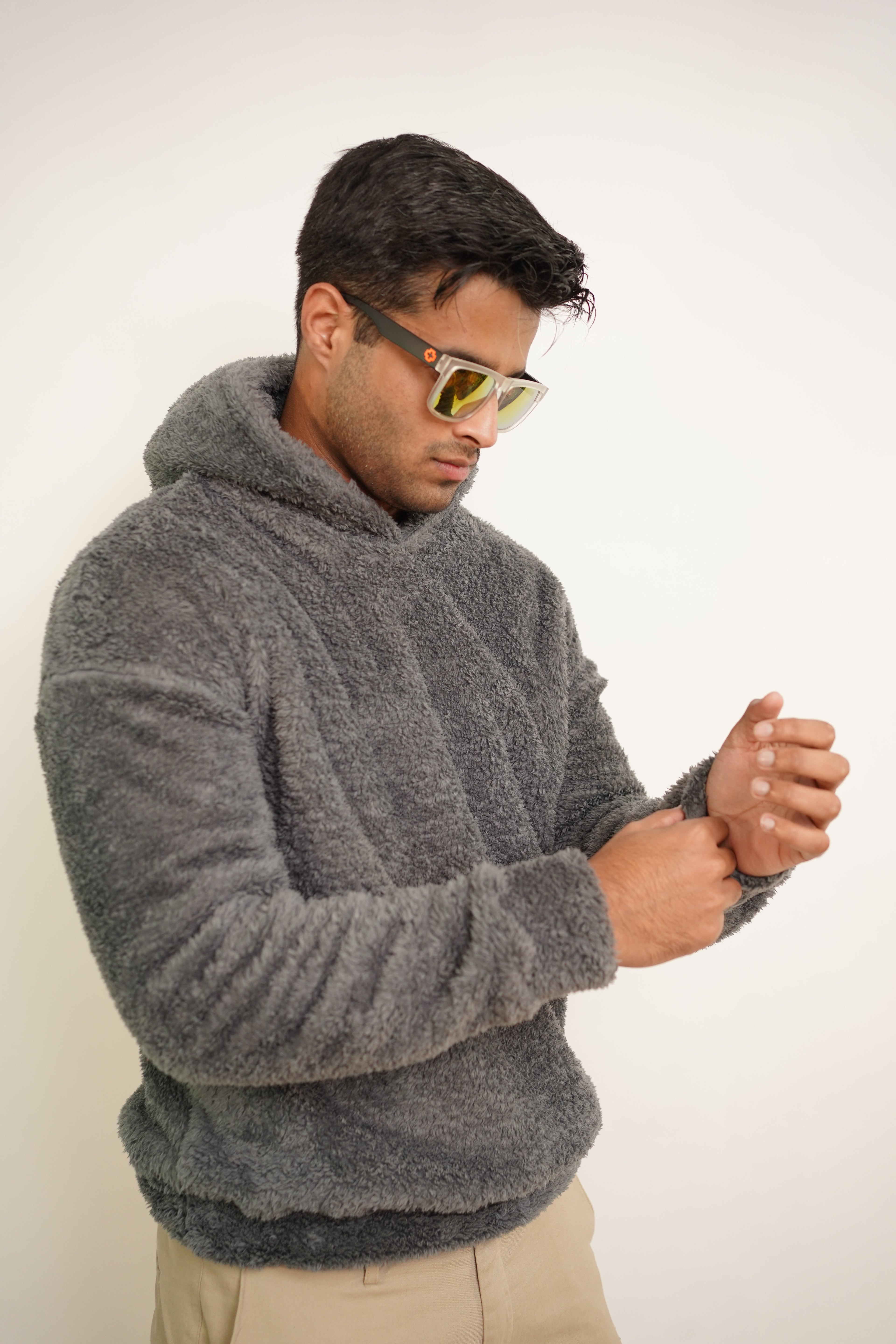 Sherpa Hoodie - Bronco Vogue