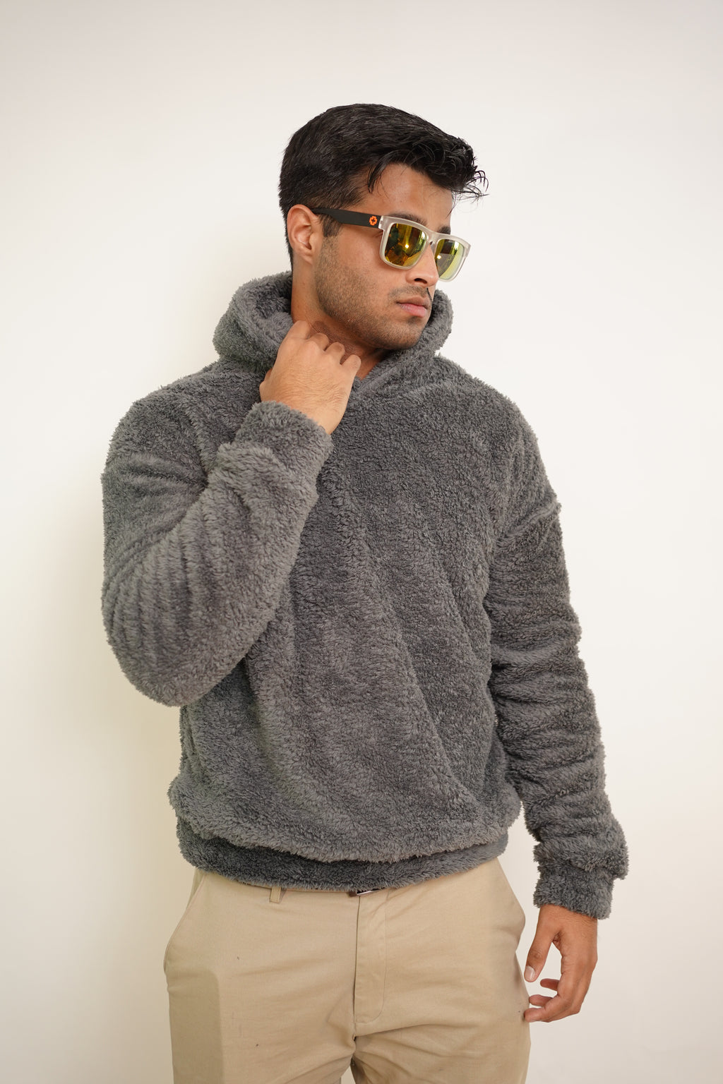 Sherpa Hoodie - Bronco Vogue